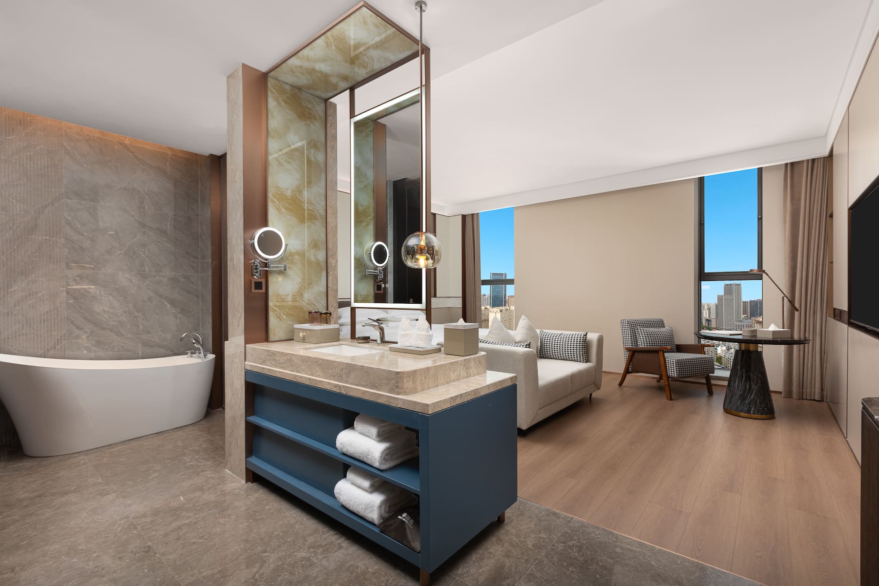 Guest room at the Wyndham Garden Urumqi Innovation Square in Urumqi, Other than US/Canada