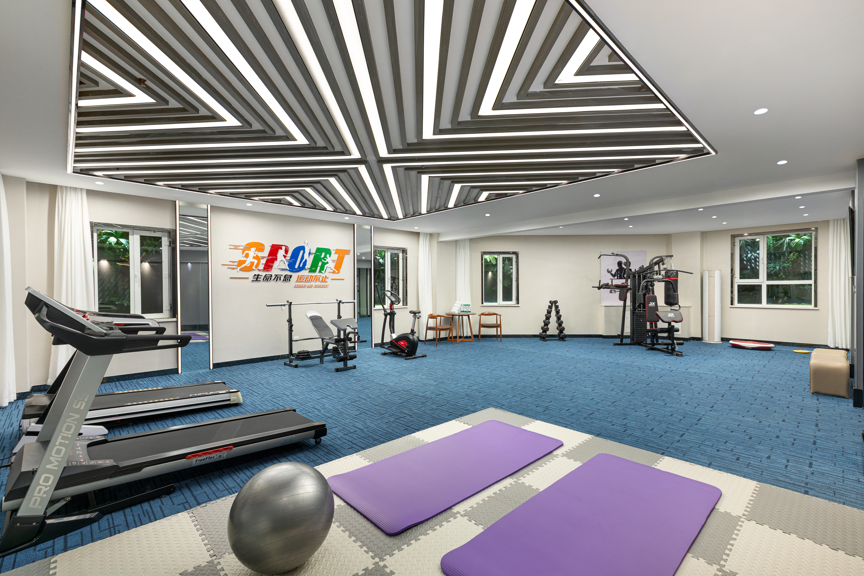 Fitness room at Wyndham Garden Urumchi Tianshan International Airport in Urumqi, Other than US/Canada