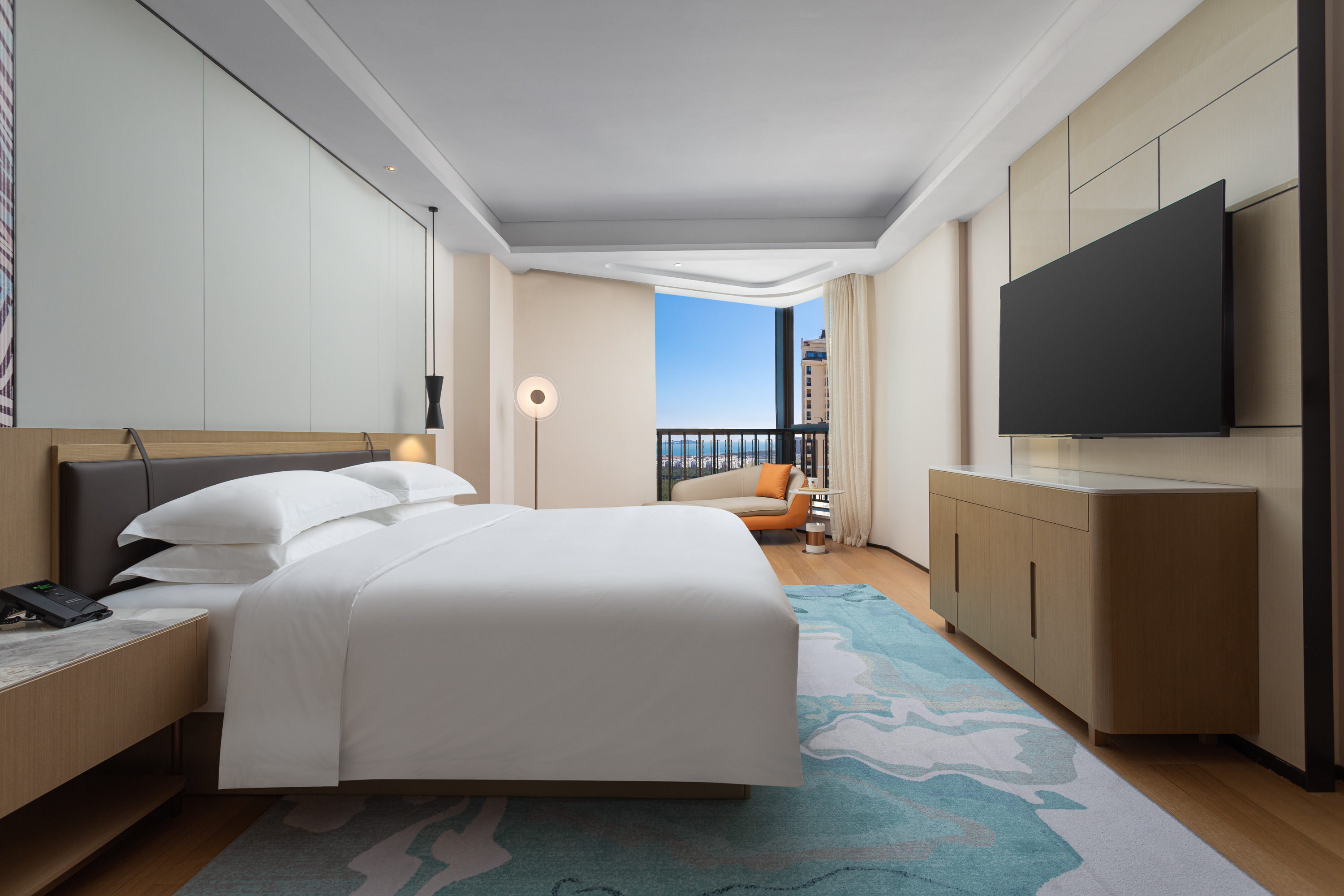 Guest room at the Wyndham Garden Weihai Dream Sea in Weihai, Other than US/Canada