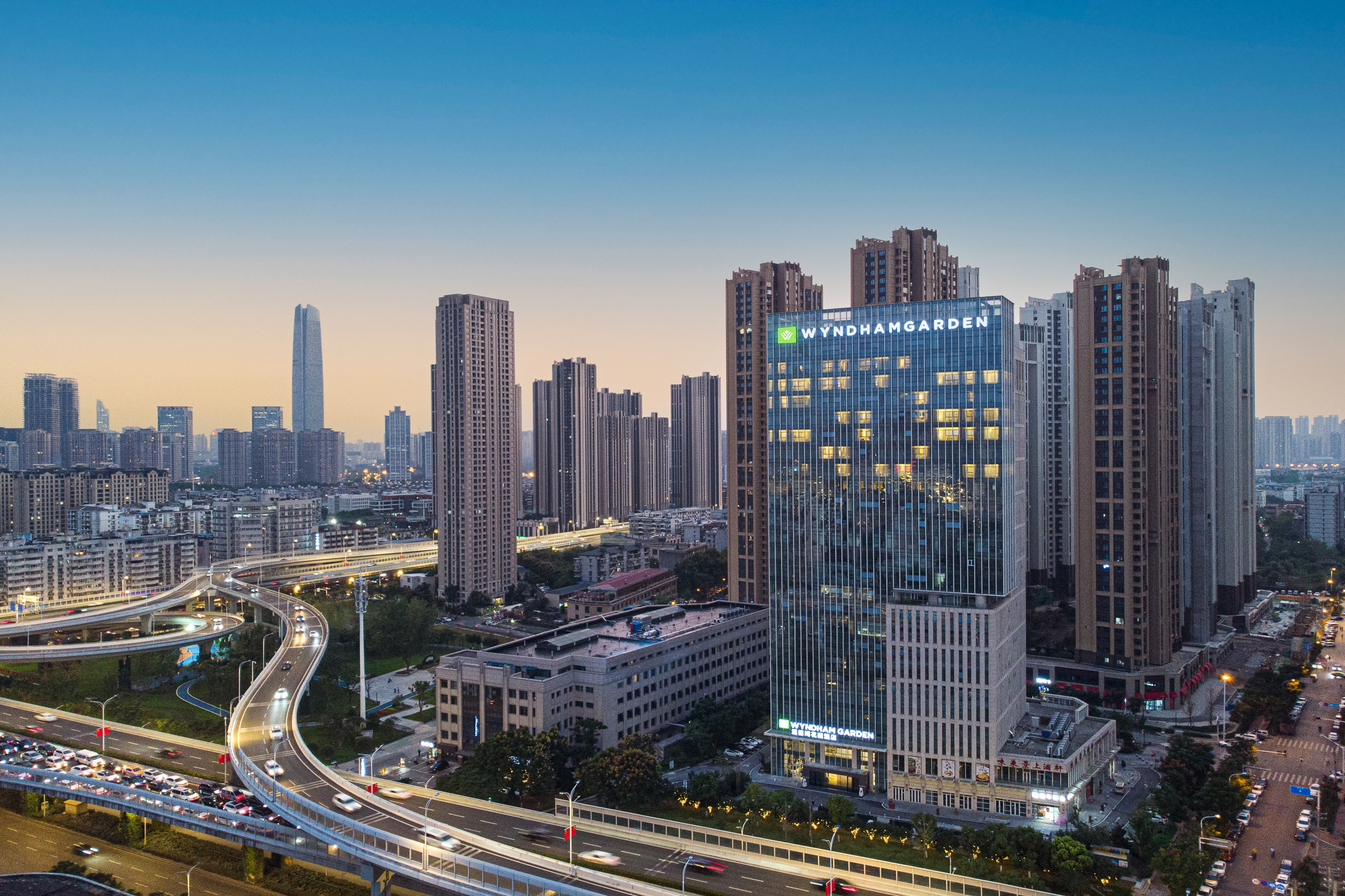 Exterior of Wyndham Garden Wuhan Hankou hotel in Wuhan, Other than US/Canada