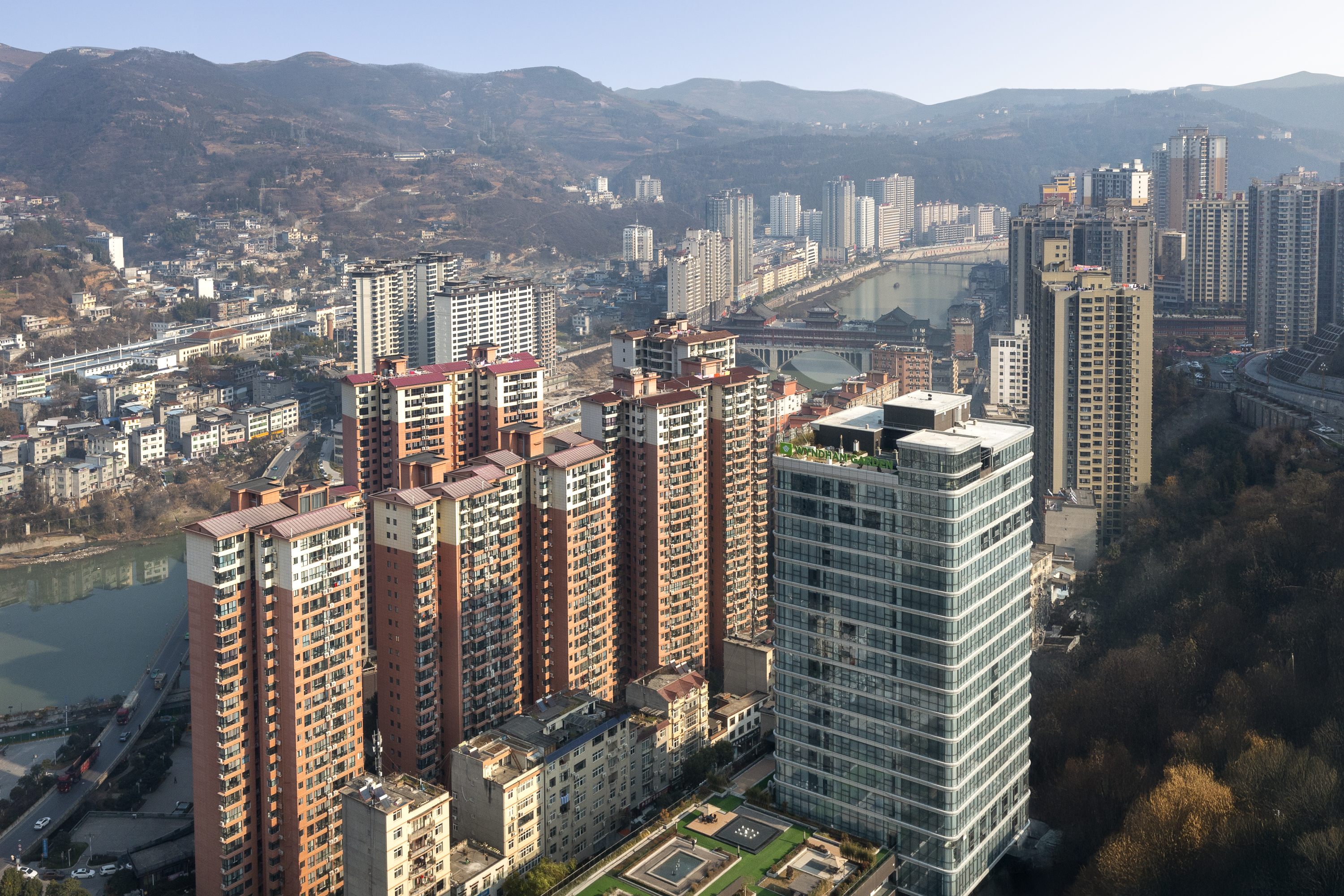 Exterior of Wyndham Garden Xunyang Downtown hotel in Xunyang, Other than US/Canada