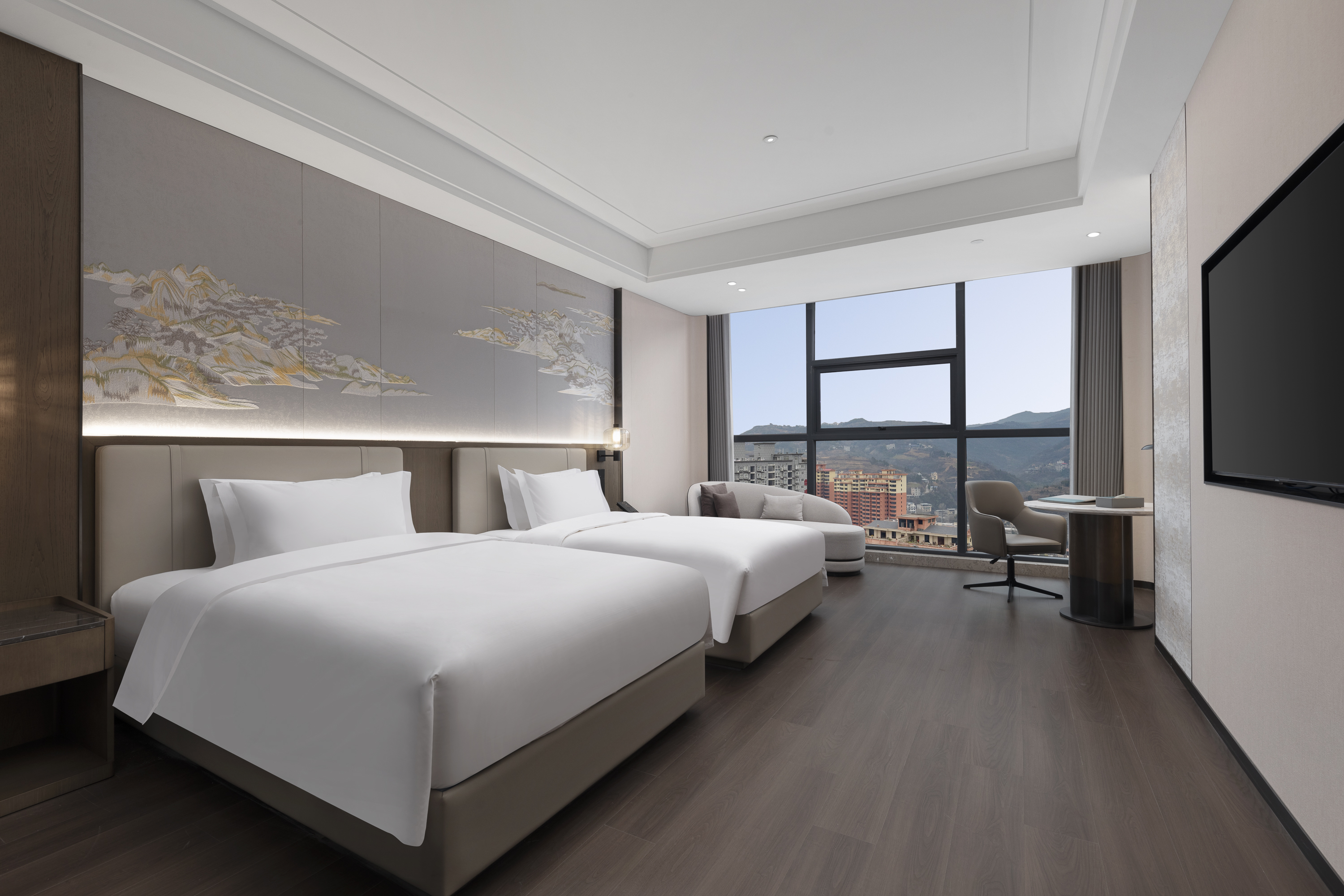 Guest room at the Wyndham Garden Xunyang Downtown in Xunyang, Other than US/Canada