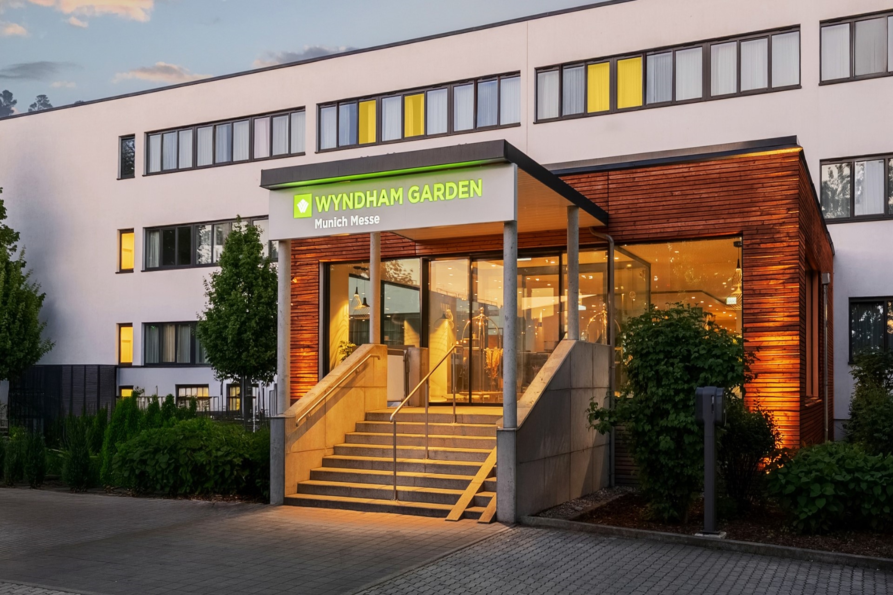 Exterior of Wyndham Garden Munich Messe hotel in Munich, Other than US/Canada