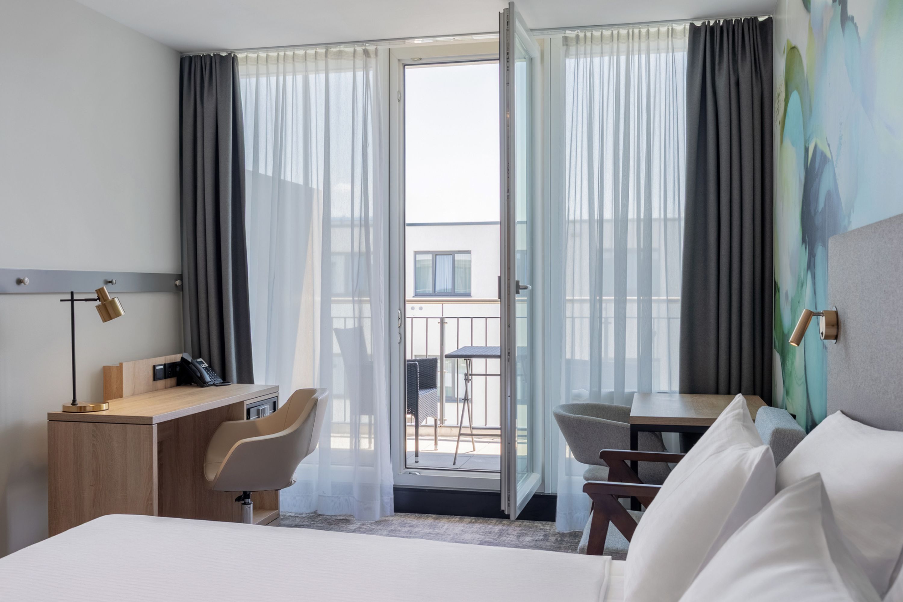 Guest room at the Wyndham Garden Munich Messe in Munich, Other than US/Canada