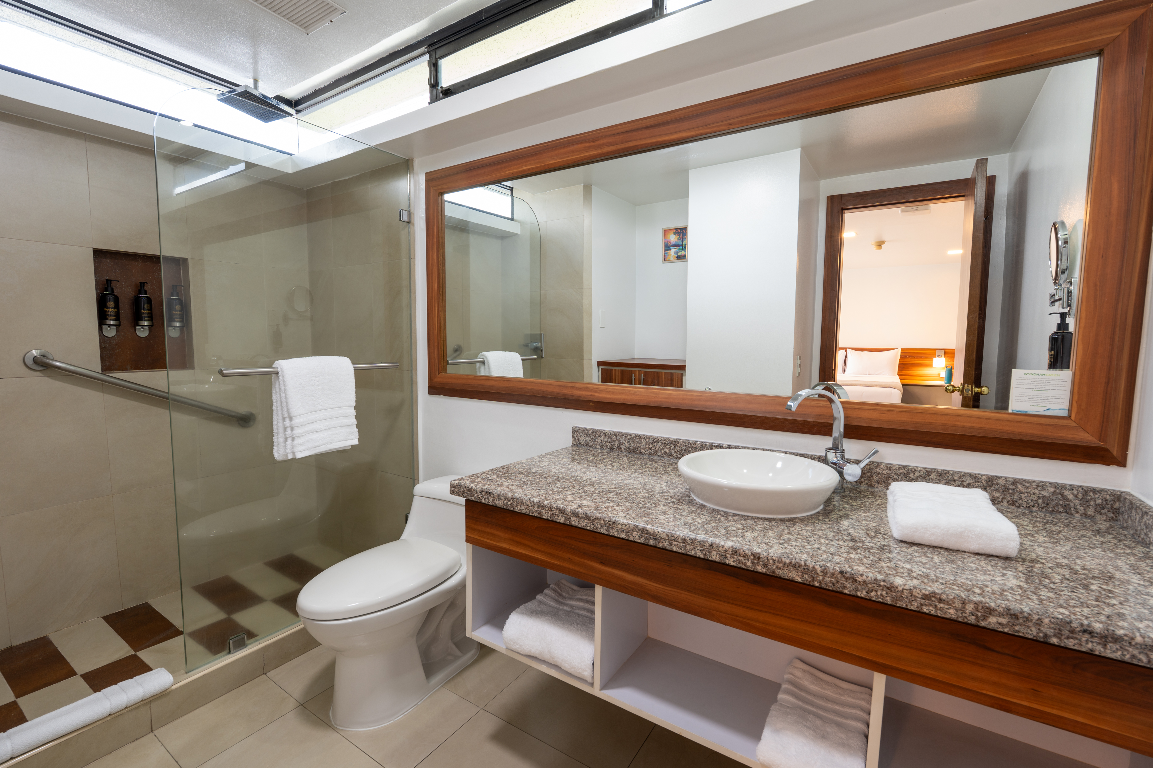 Guest room bath at the Wyndham Garden Quito in Quito, Other than US/Canada