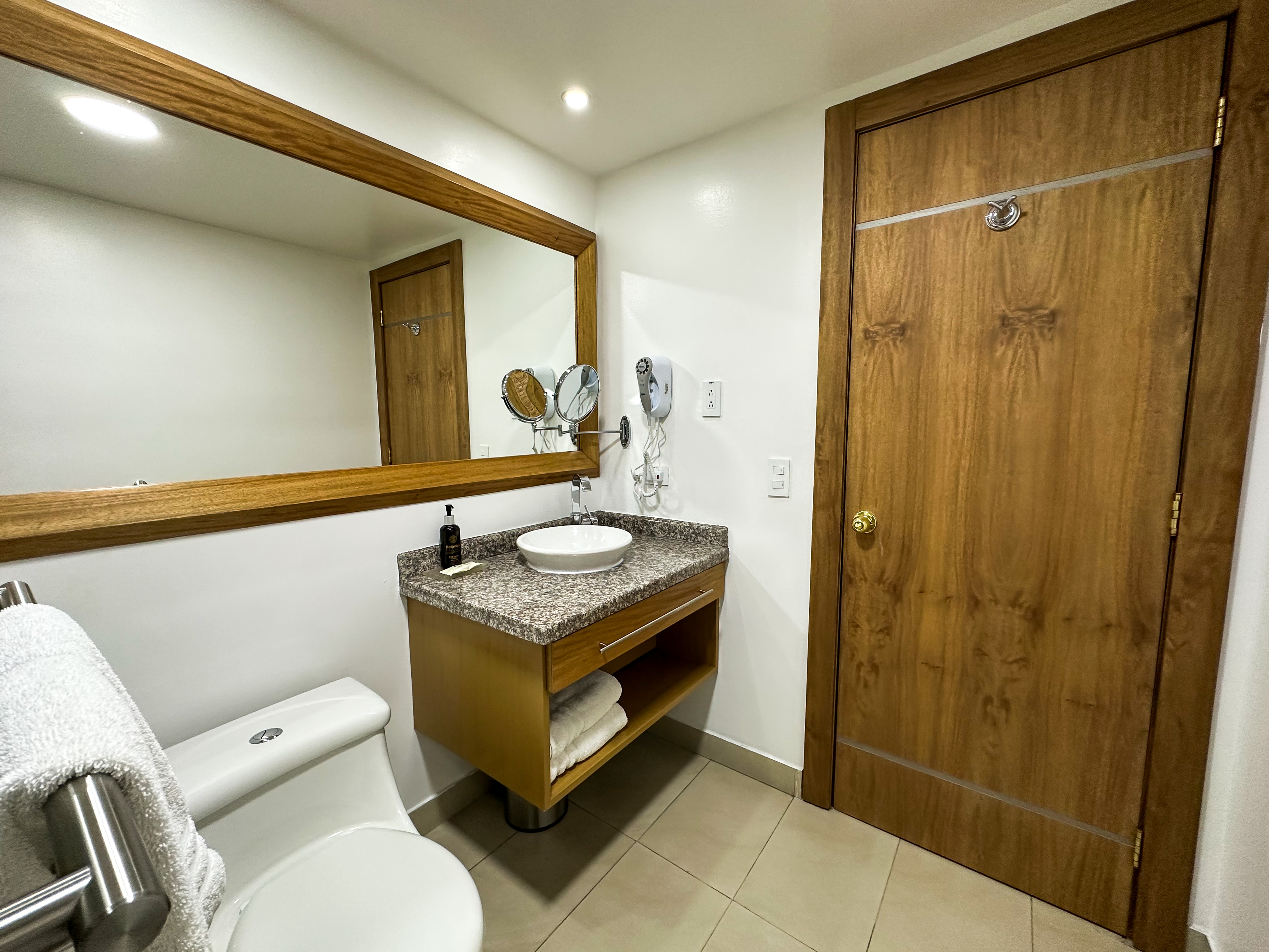 Guest room bath at the Wyndham Garden Quito in Quito, Other than US/Canada