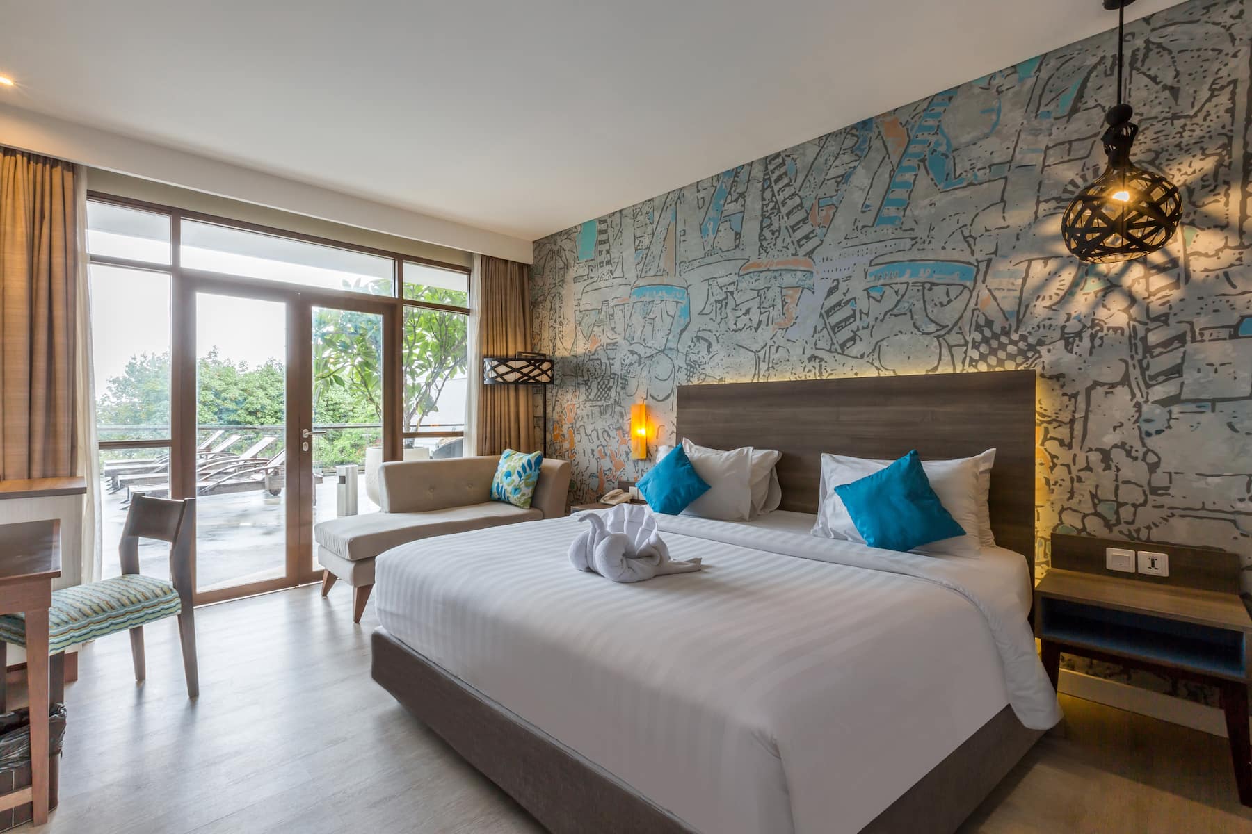 Guest room at the Wyndham Garden Kuta Beach Bali in Bali, Other than US/Canada