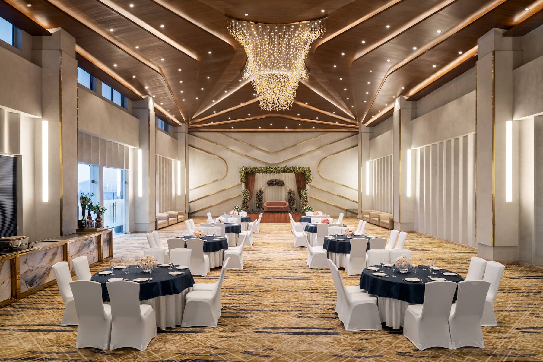 Meeting room banquet rounds at Wyndham Garden Sonipat Murthal in Sonipat, Other than US/Canada