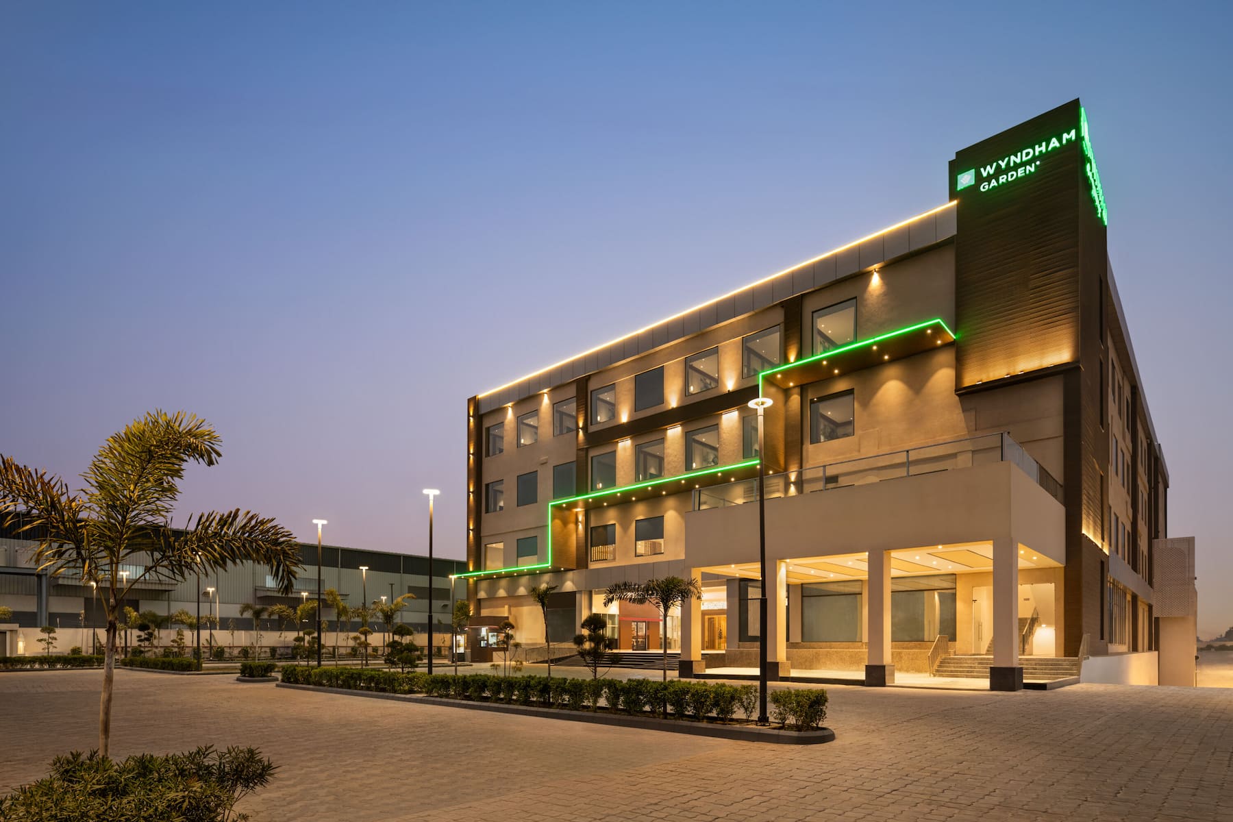 Exterior of Wyndham Garden Sonipat Murthal hotel in Sonipat, Other than US/Canada