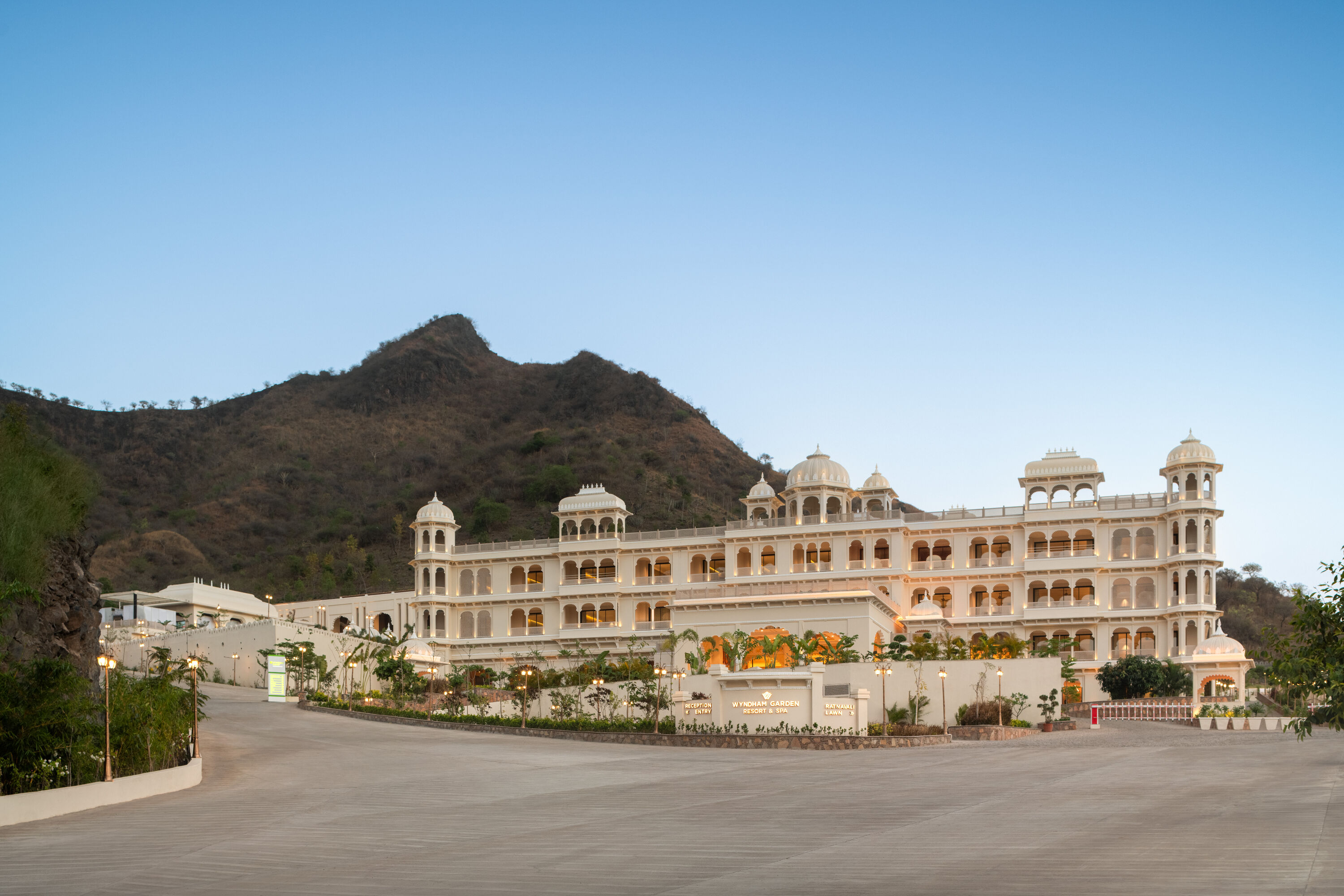 Exterior of Wyndham Garden Udaipur Bhuwana hotel in Udaipur, Other than US/Canada