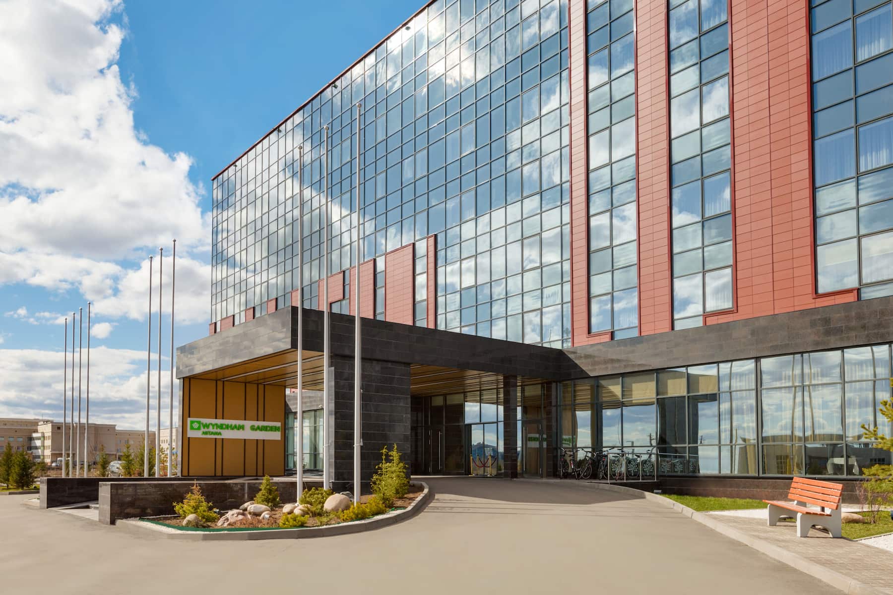 Exterior of Wyndham Garden Astana hotel in Astana, Other than US/Canada