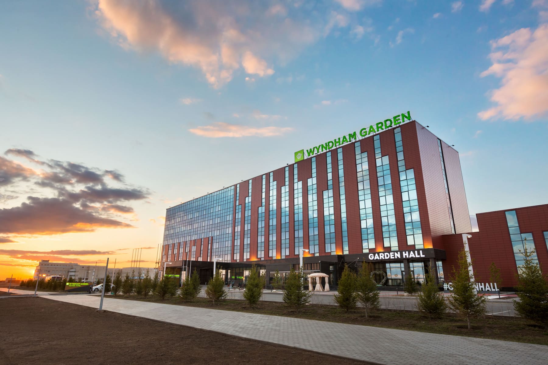Exterior of Wyndham Garden Astana hotel in Astana, Other than US/Canada
