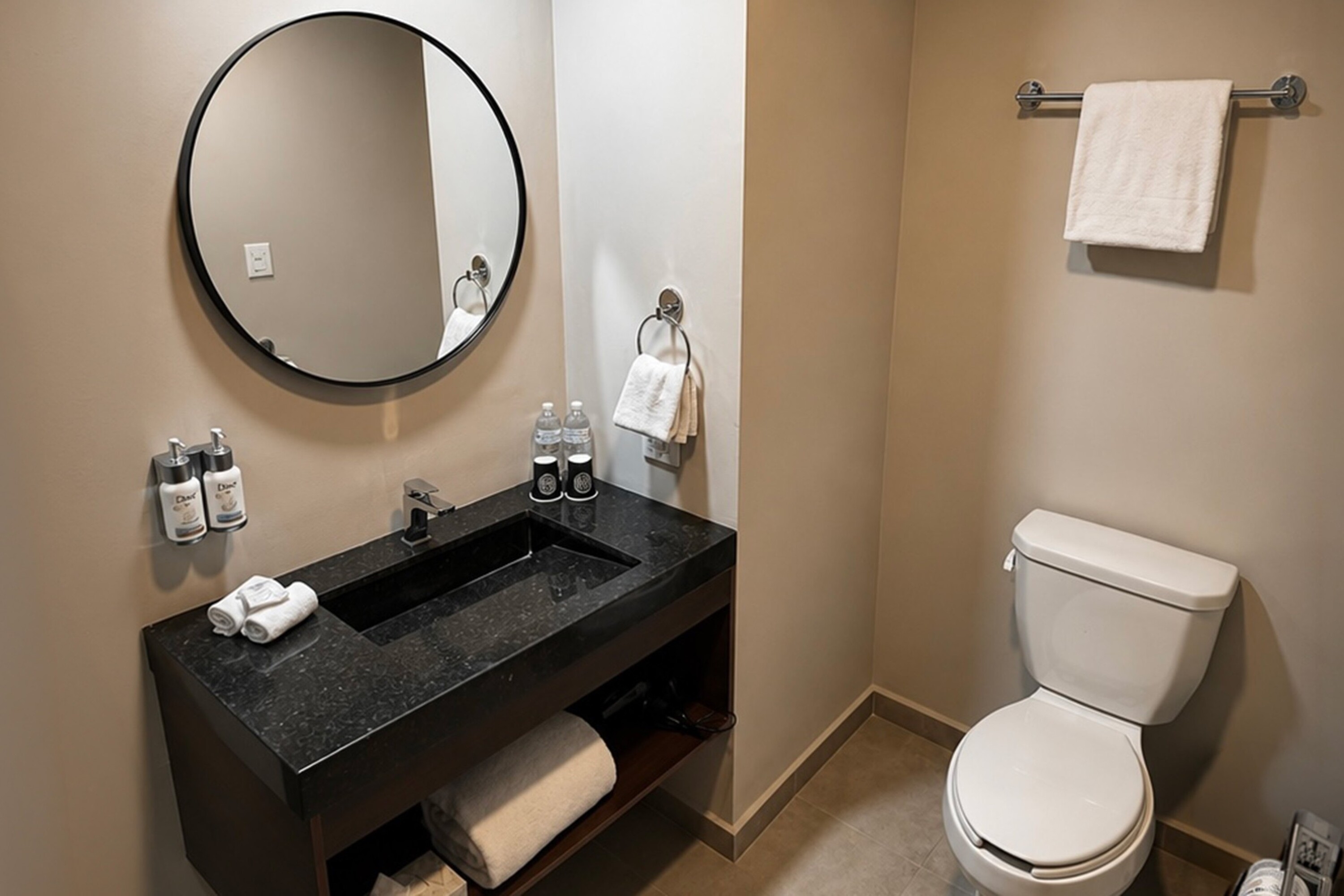 Guest room bath at the Wyndham Garden Durango in Durango, Other than US/Canada