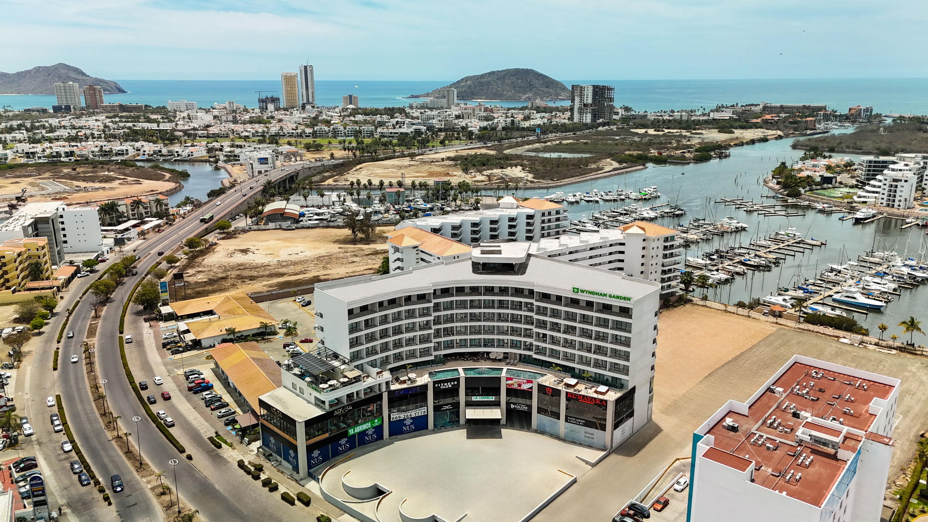 Aerial View of Wyndham Garden Mazatlan Marina hotel in Mazatlan, Other than US/Canada