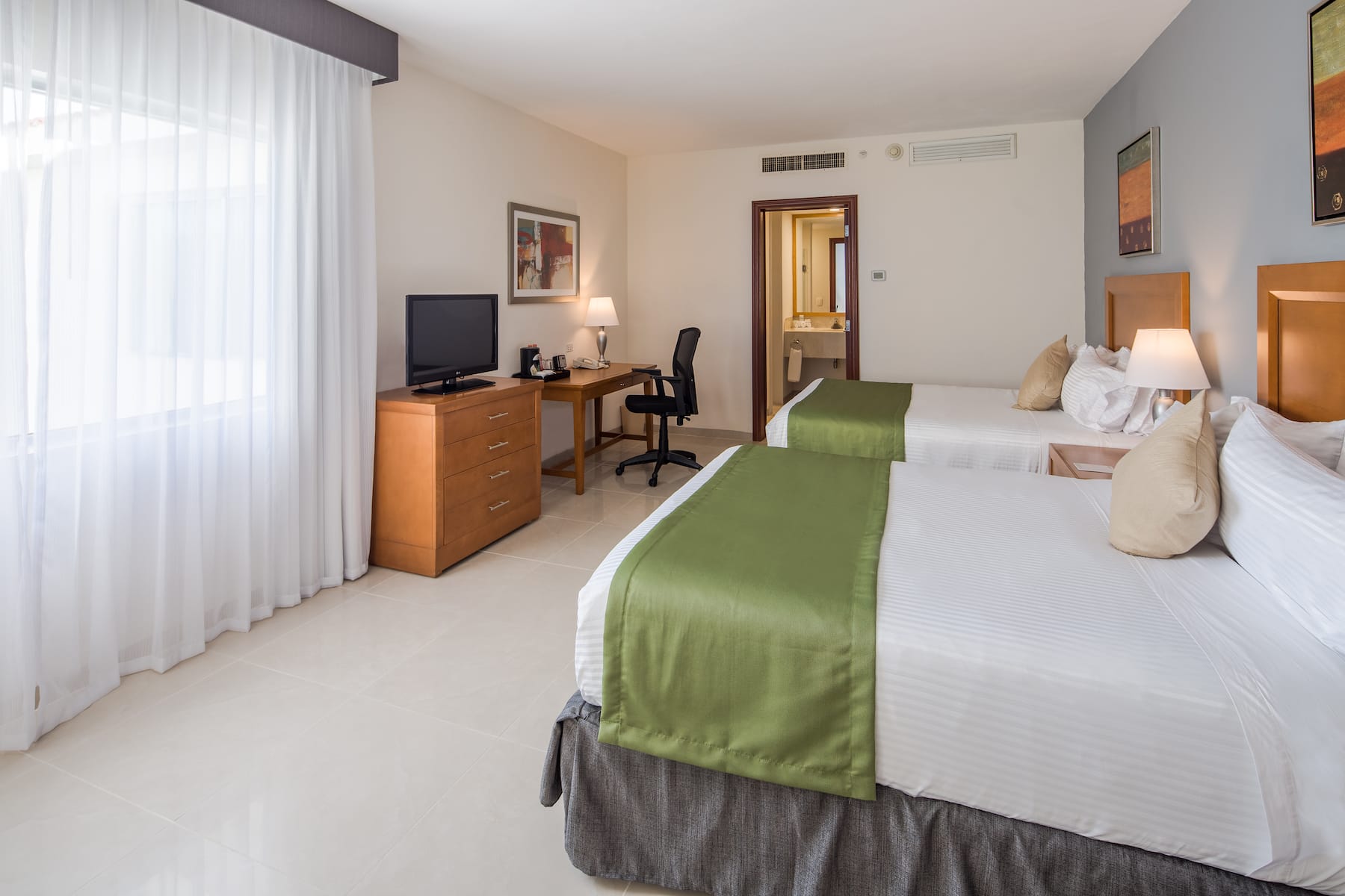 Guest room at the Wyndham Garden Playa del Carmen in Playa del Carmen, Other than US/Canada
