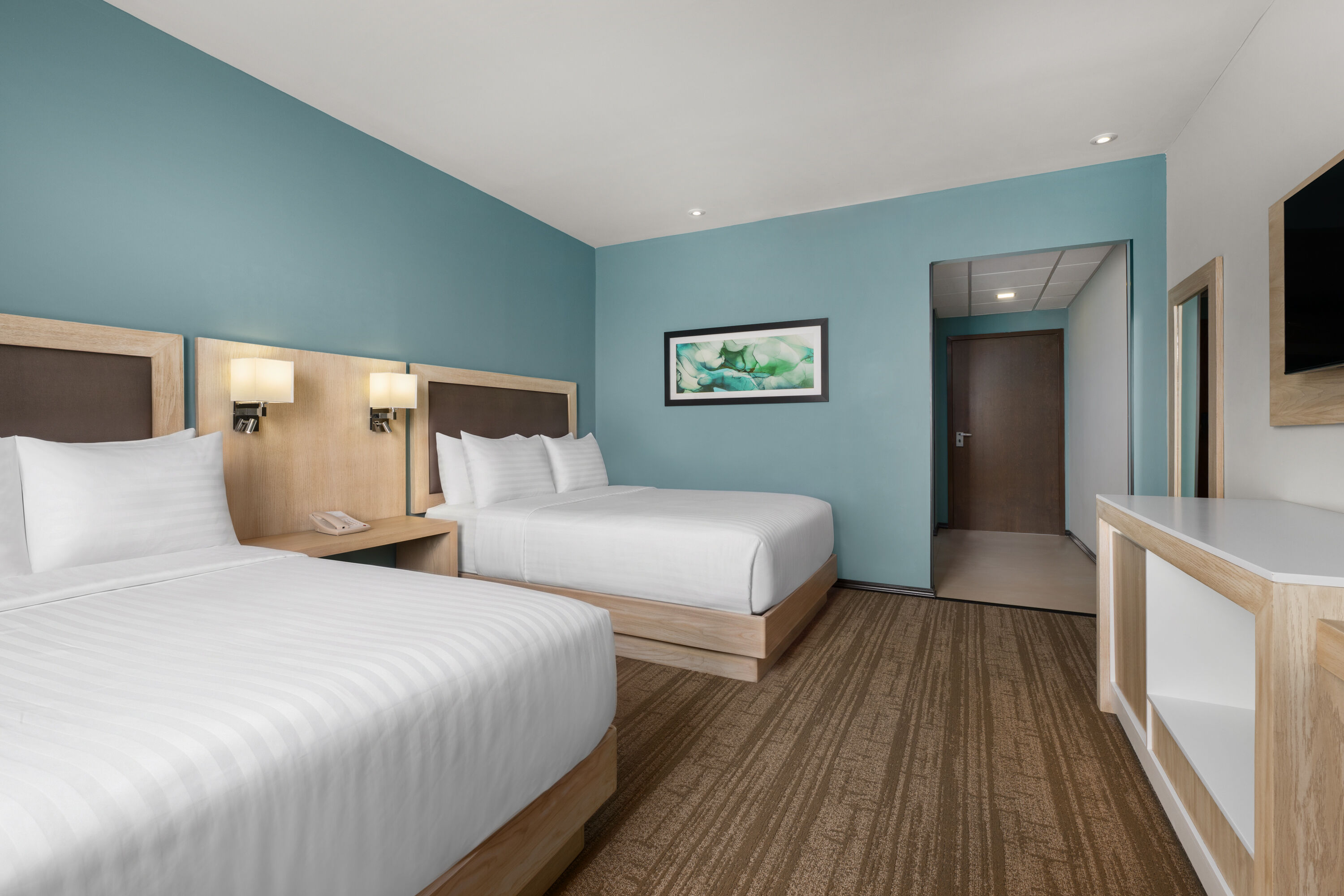 Guest room at the Wyndham Garden Saltillo in Saltillo, Other than US/Canada