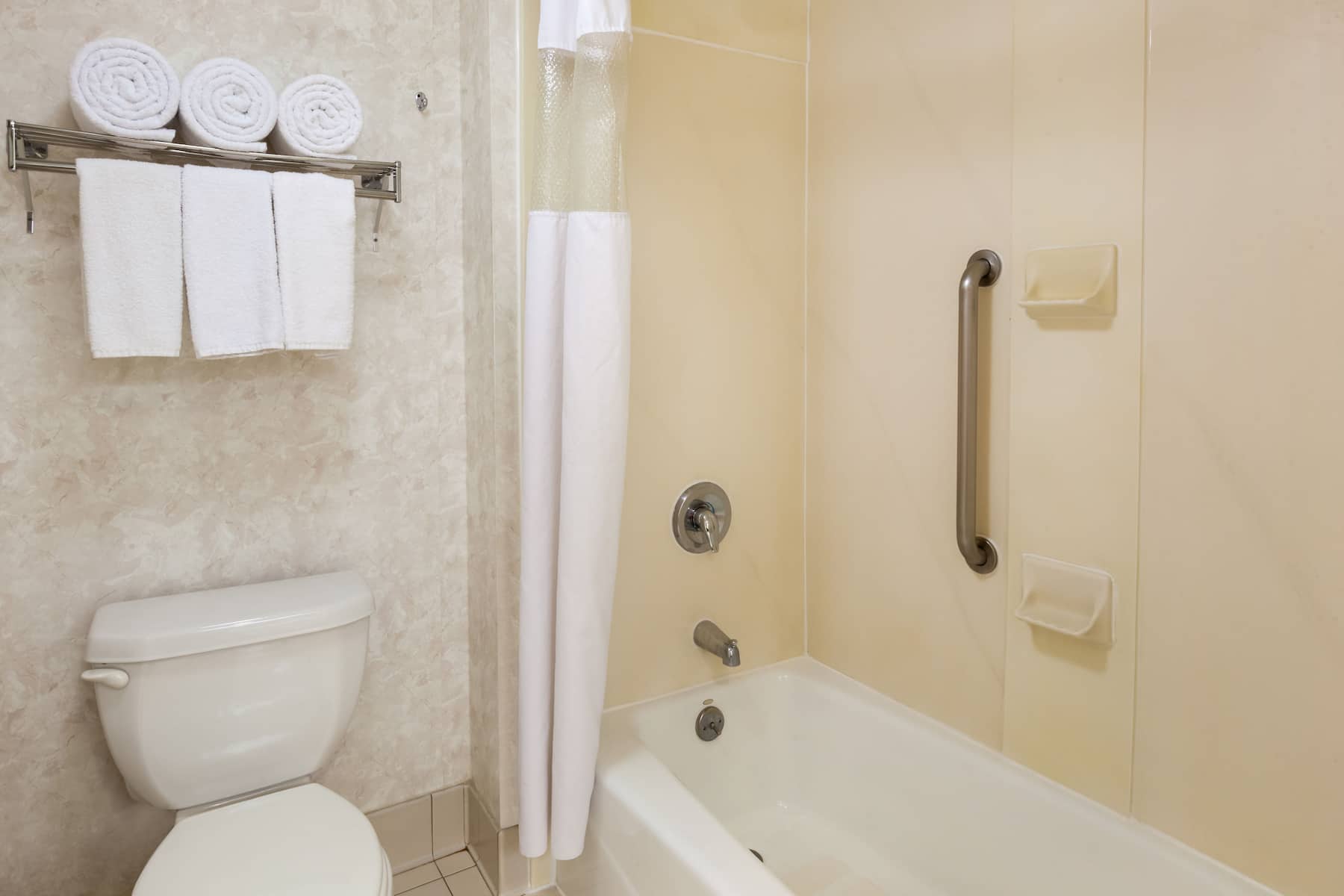 Guest room bath at the Wyndham Garden Monterrey Norte in Monterrey, Other than US/Canada