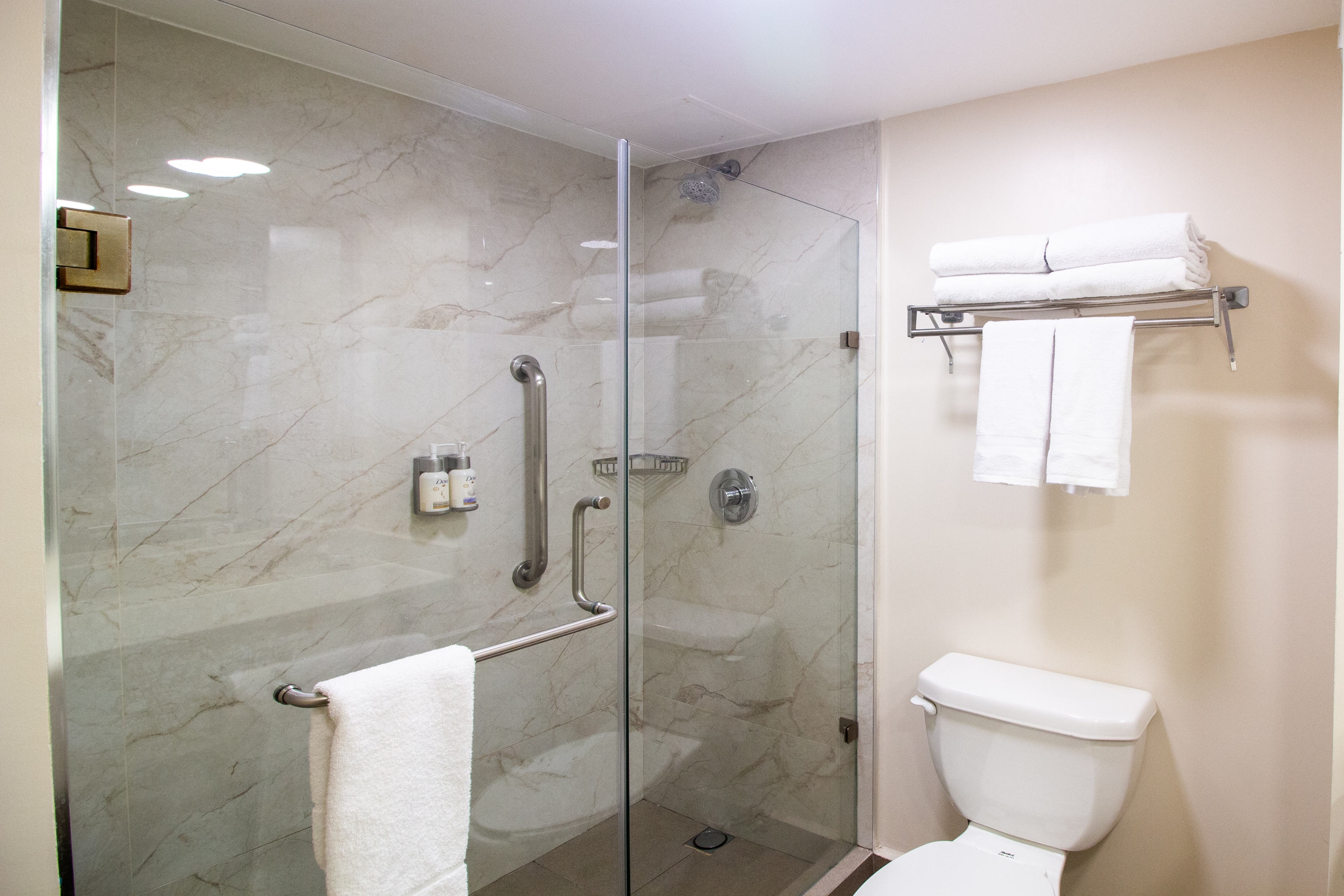 Guest room bath at the Wyndham Garden Monterrey Norte in Monterrey, Other than US/Canada