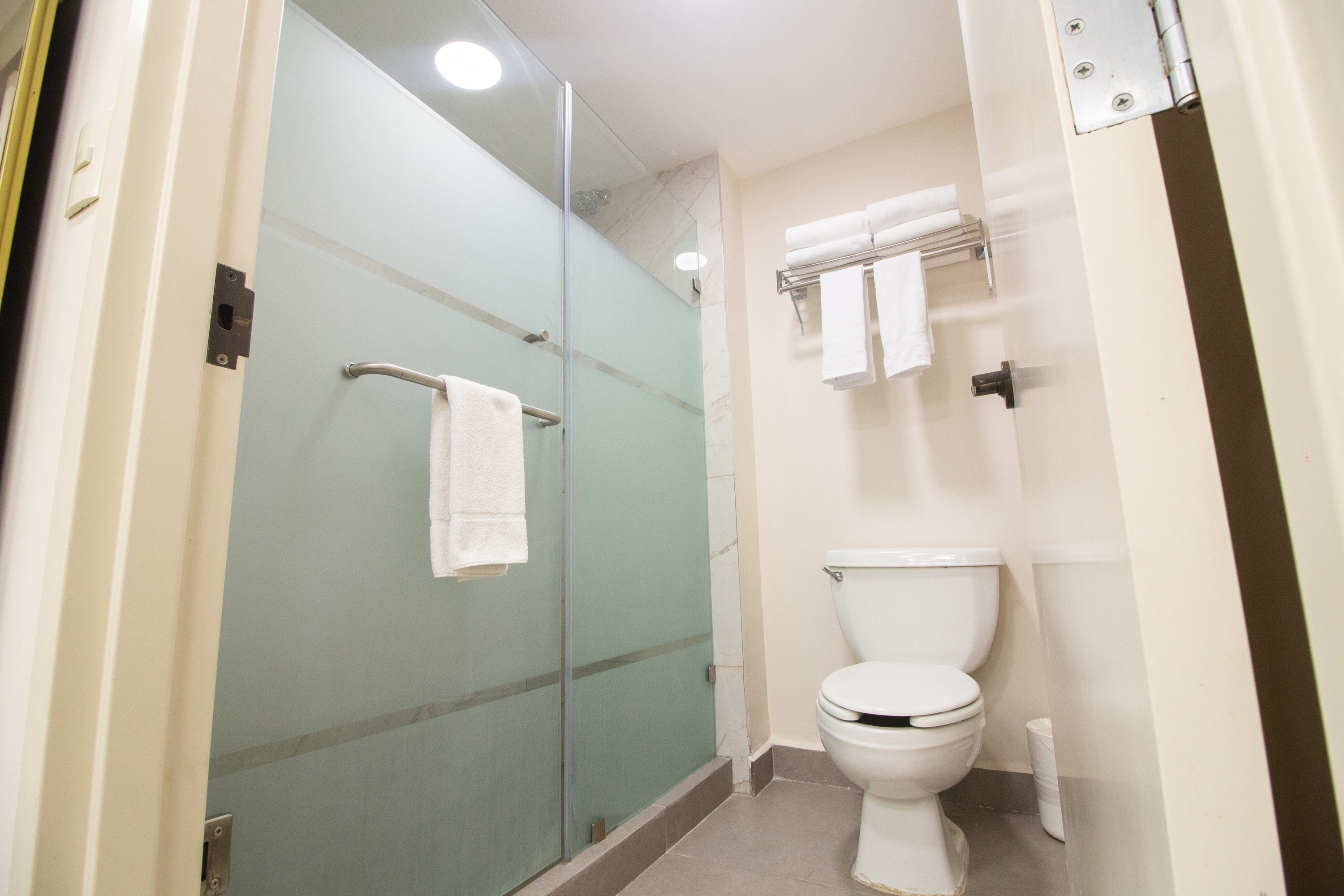 Guest room bath at the Wyndham Garden Monterrey Norte in Monterrey, Other than US/Canada