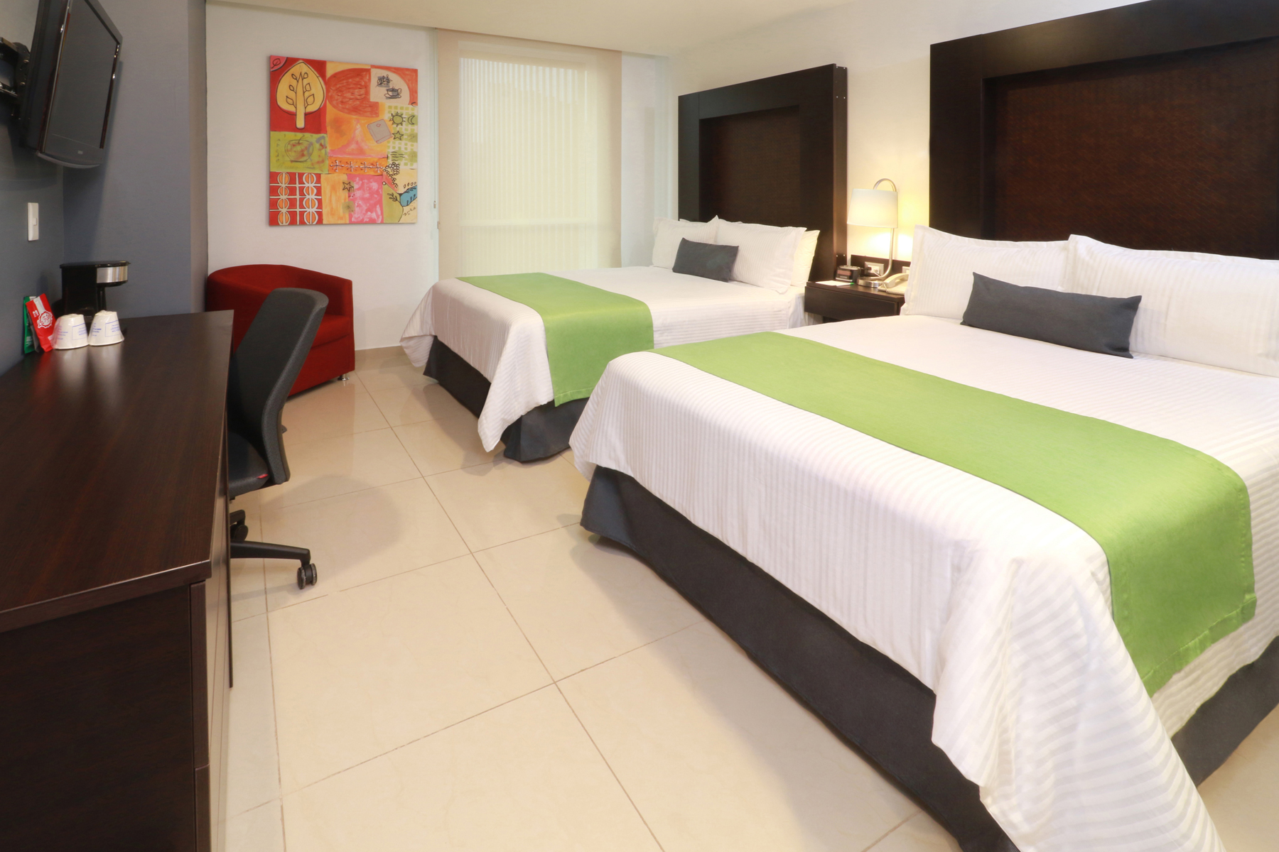 Guest room at the Wyndham Garden Guadalajara Acueducto in Guadalajara, Other than US/Canada