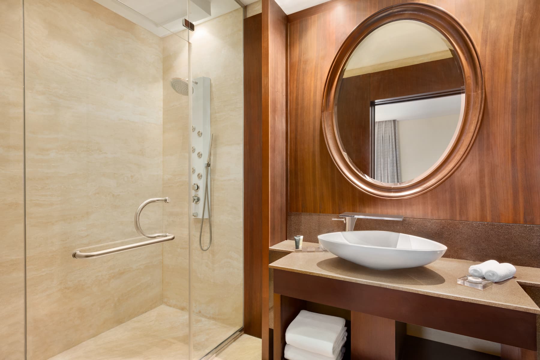 Guest room bath at the Wyndham Garden Salalah Mirbat in Salalah, Other than US/Canada