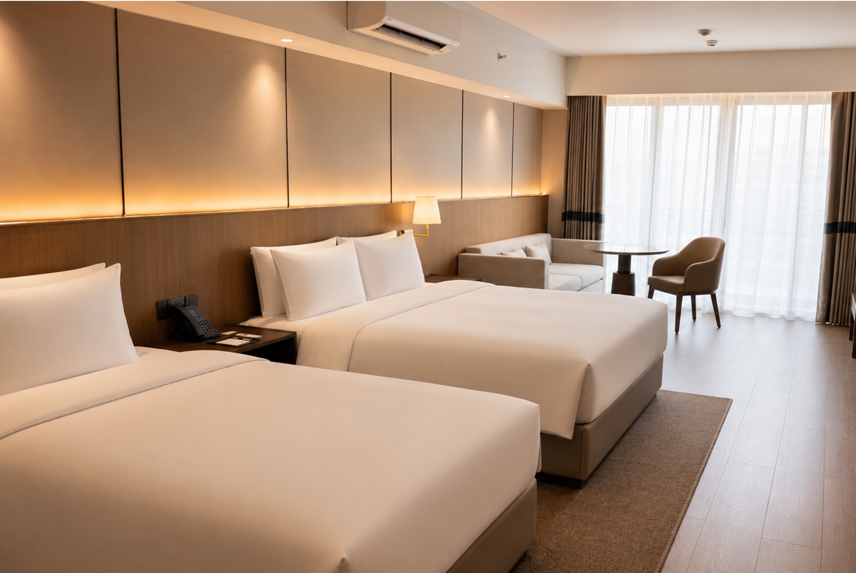 Guest room at the Wyndham Garden Manila Bay in Manila, Other than US/Canada