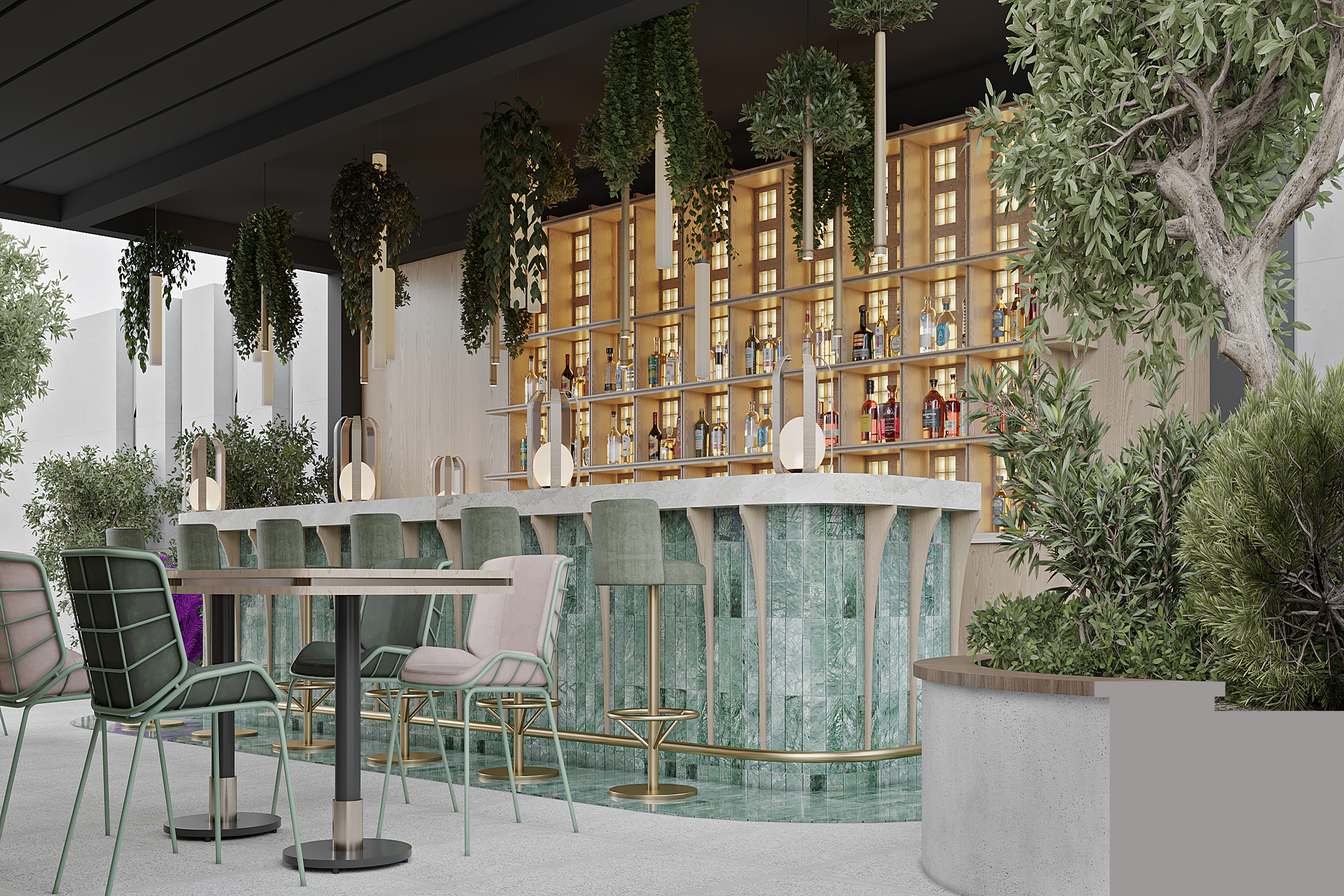 Bar patio at Wyndham Garden Istanbul Tuzla Marina in Istanbul, Other than US/Canada