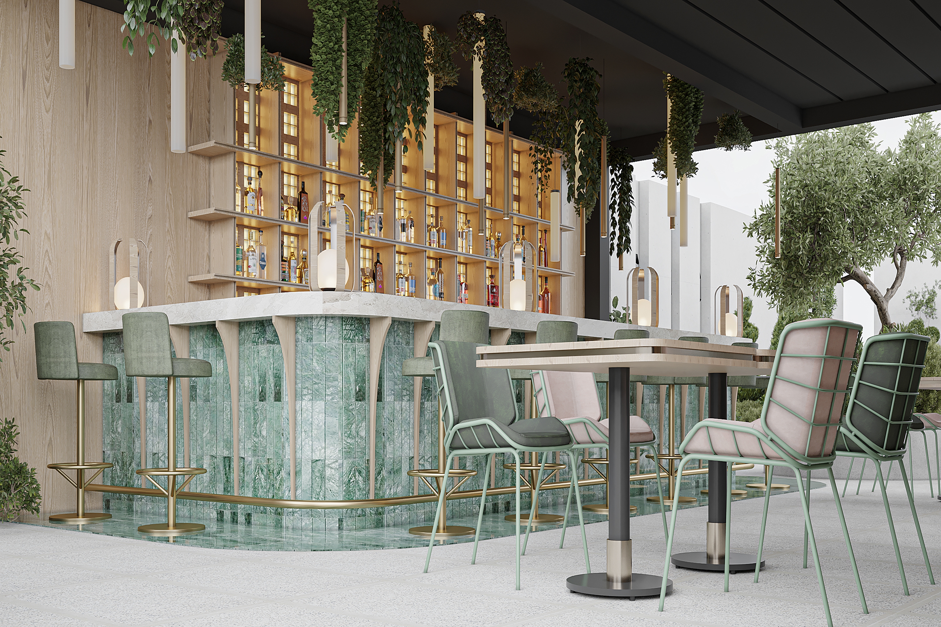 Bar patio at Wyndham Garden Istanbul Tuzla Marina in Istanbul, Other than US/Canada