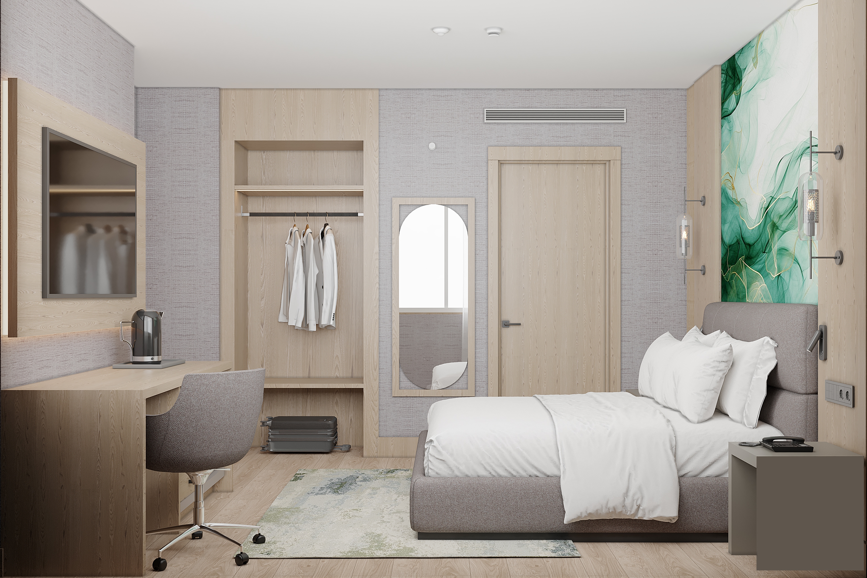 Guest room at the Wyndham Garden Istanbul Tuzla Marina in Istanbul, Other than US/Canada