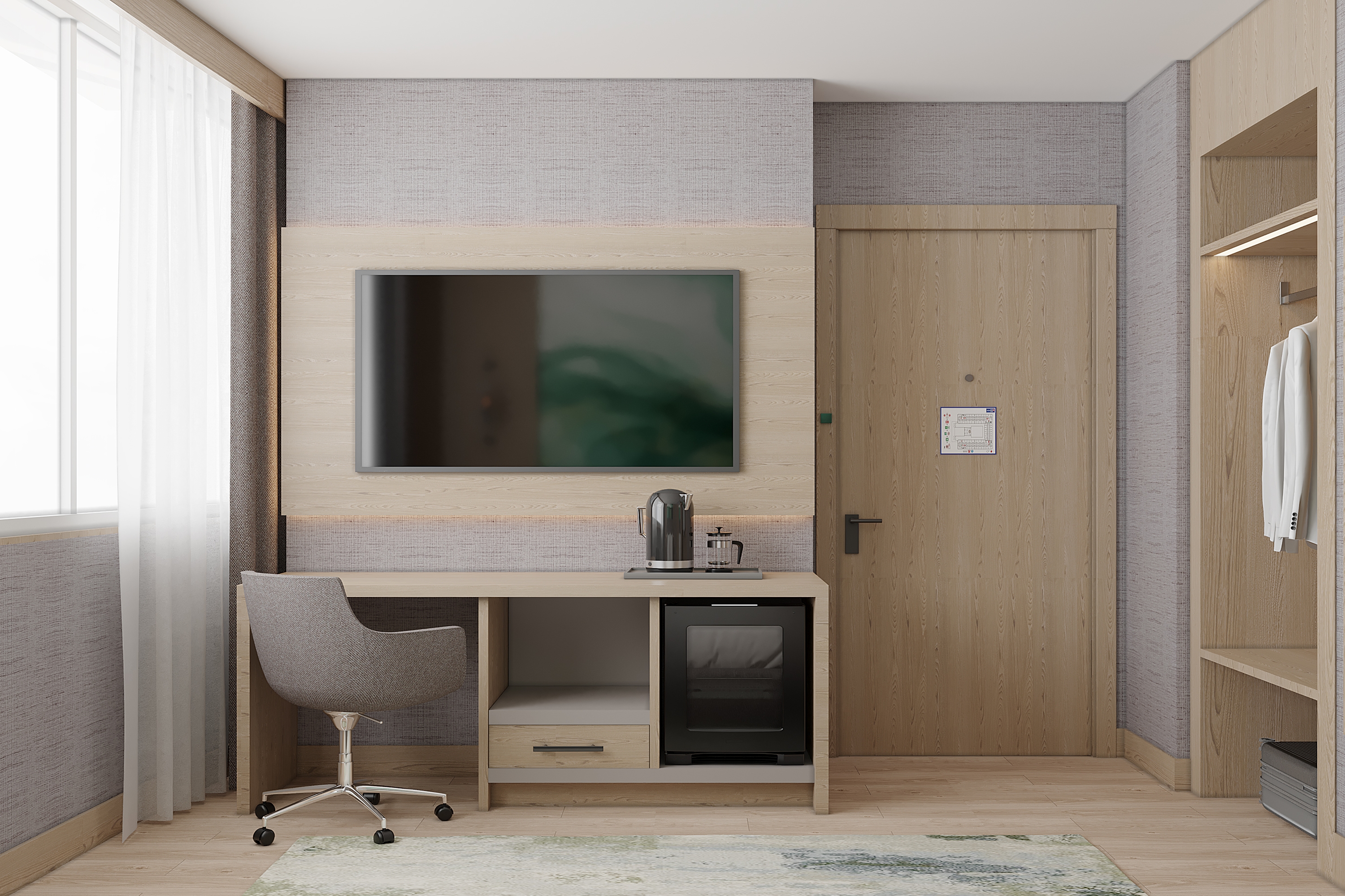 Guest room at the Wyndham Garden Istanbul Tuzla Marina in Istanbul, Other than US/Canada