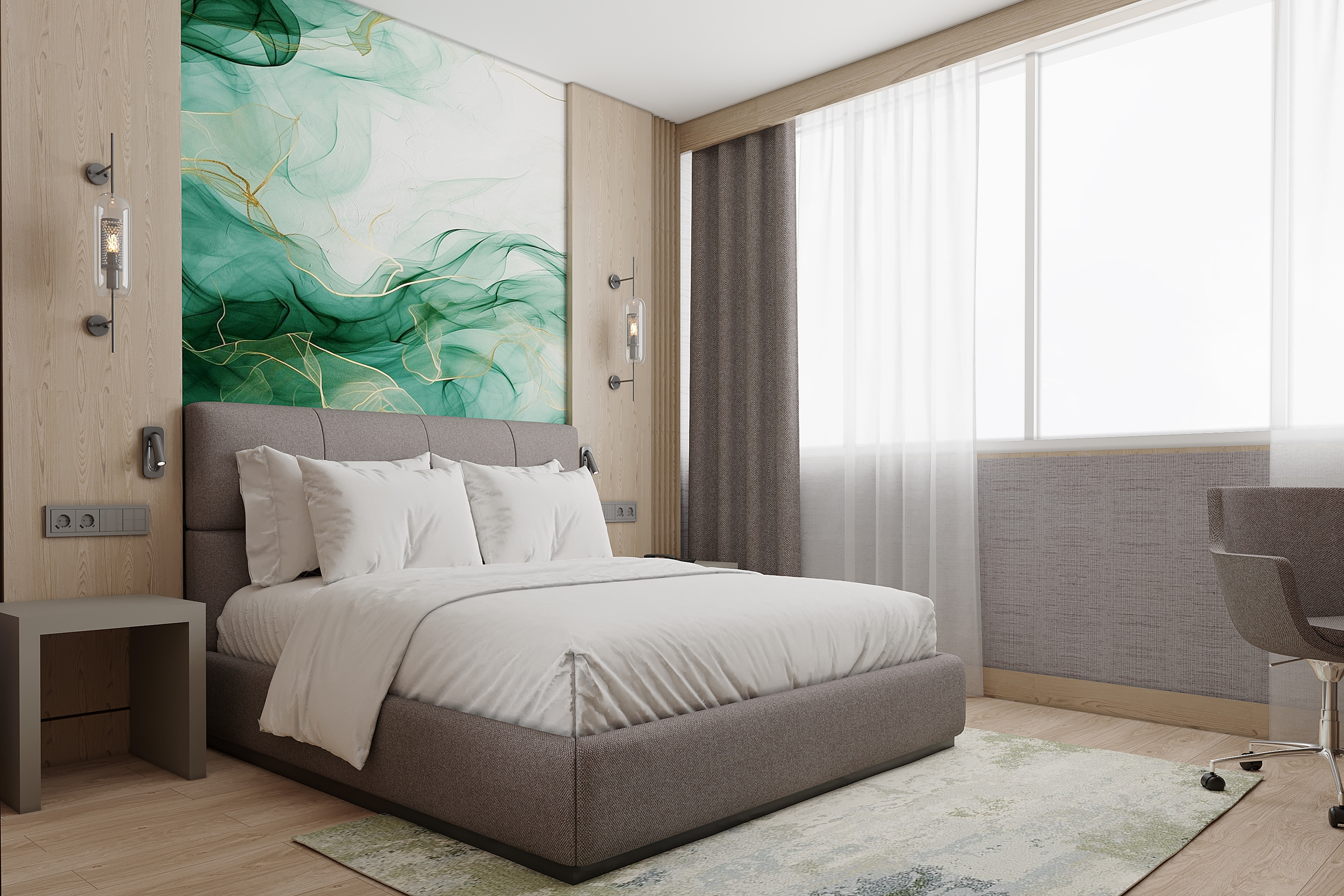 Guest room at the Wyndham Garden Istanbul Tuzla Marina in Istanbul, Other than US/Canada