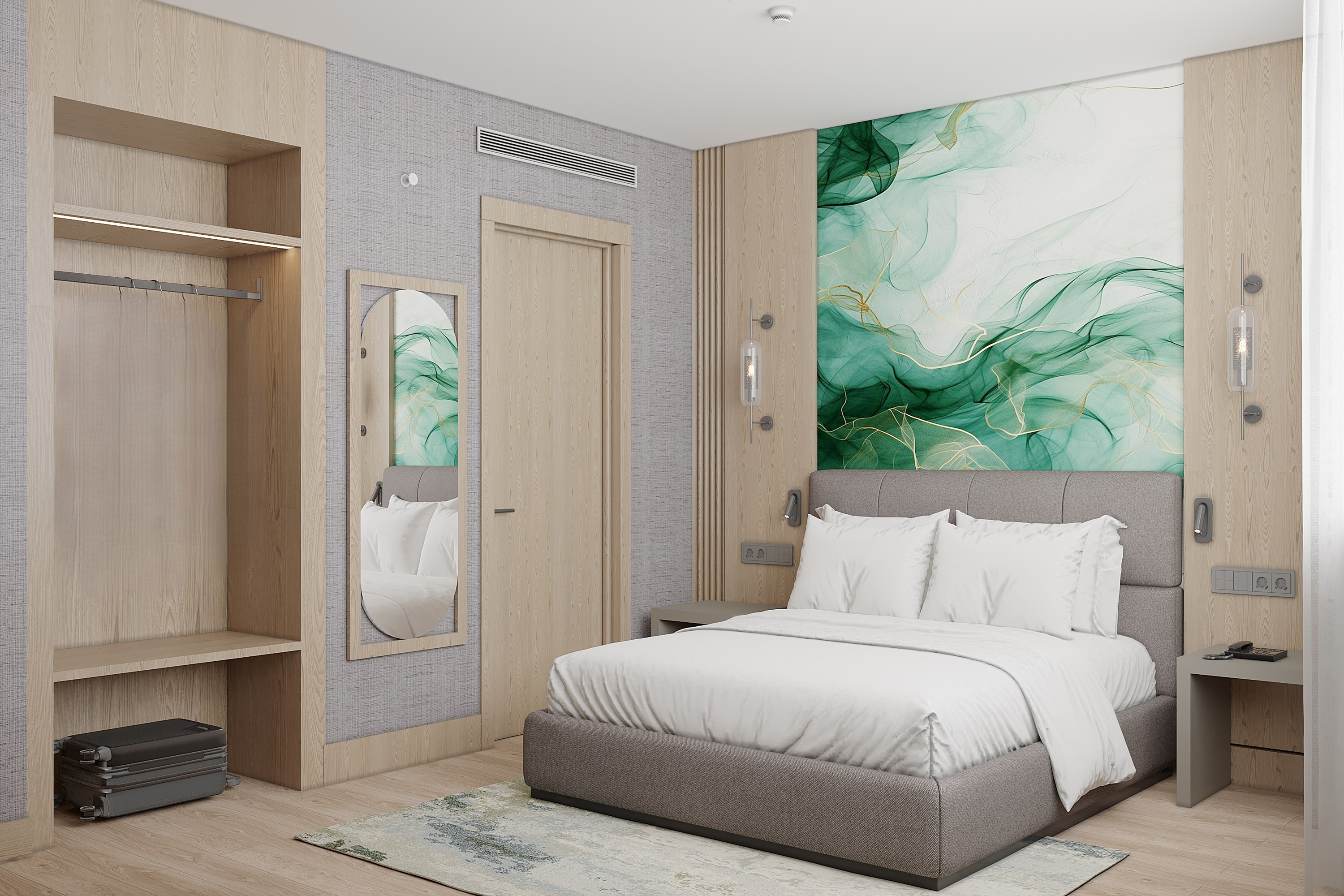 Guest room at the Wyndham Garden Istanbul Tuzla Marina in Istanbul, Other than US/Canada