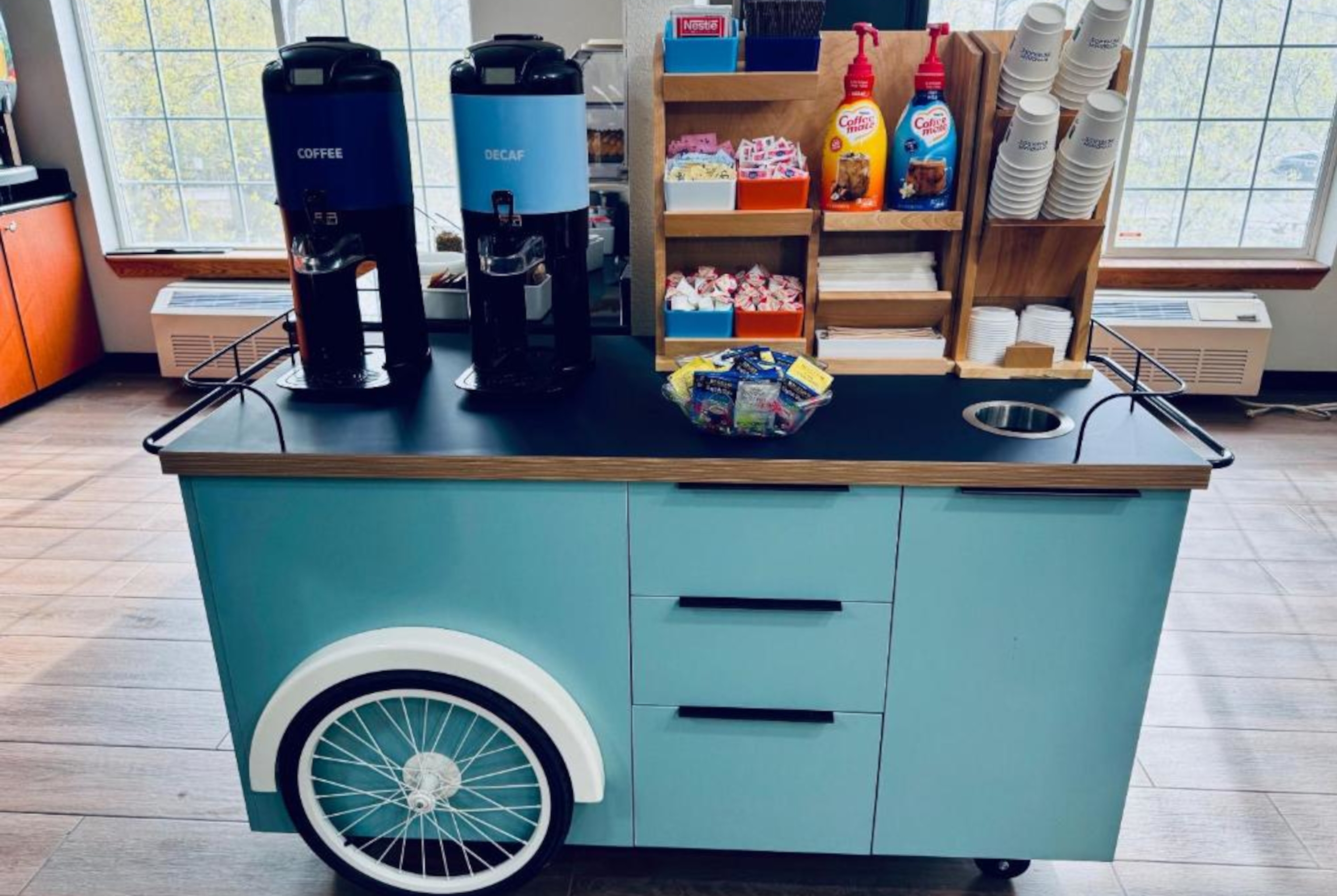 Wyndham Garden Anchorage Airport restaurant breakfast area with seating in Anchorage, Alaska