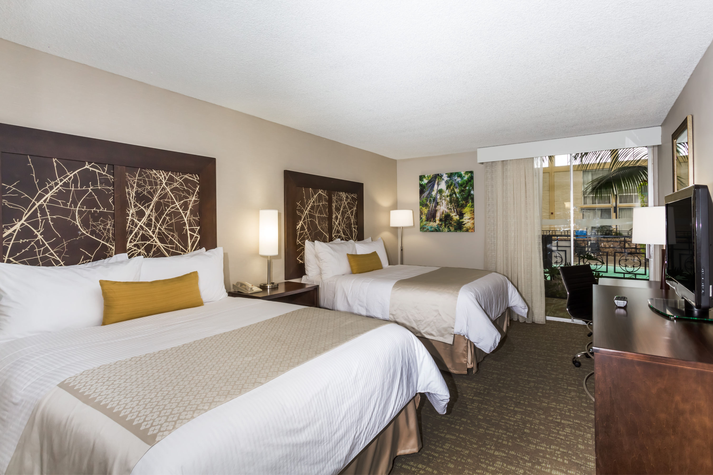 Guest room at the Wyndham Garden Fresno Yosemite Airport in Fresno, California