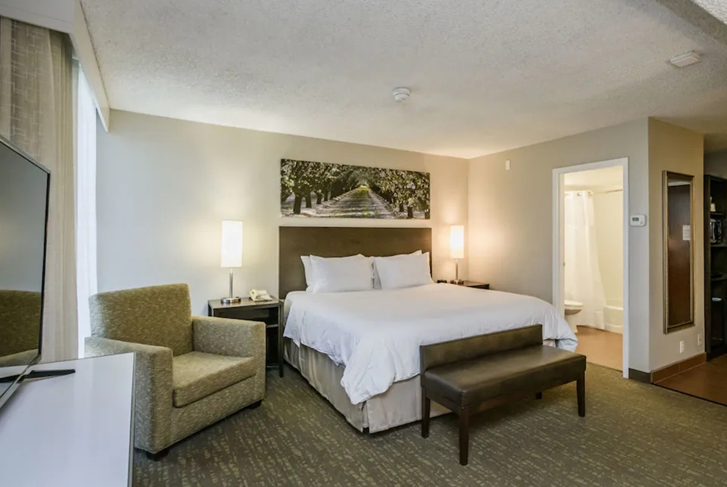 Guest room at the Wyndham Garden Fresno Yosemite Airport in Fresno, California
