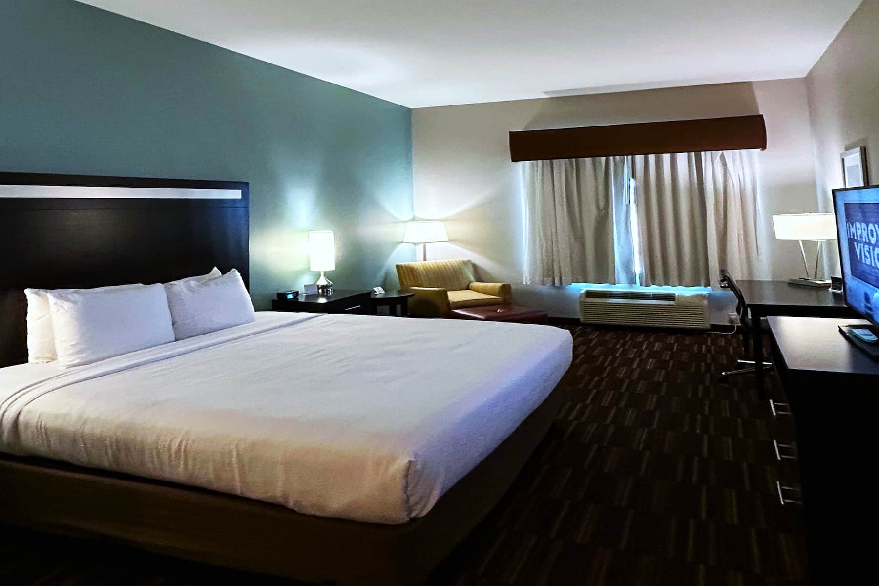 Guest room at the Wyndham Garden Lancaster CA in Lancaster, California