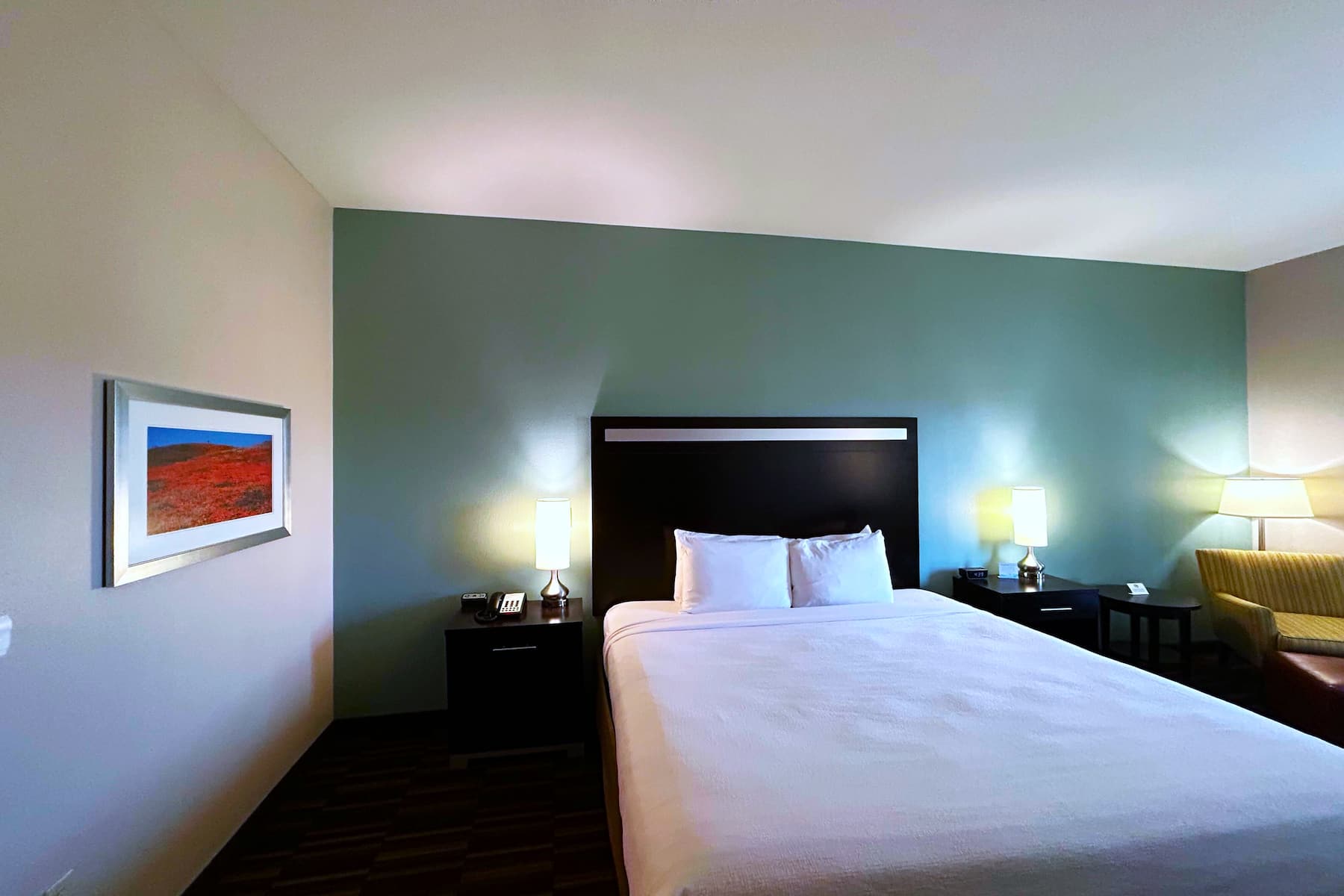 Guest room at the Wyndham Garden Lancaster CA in Lancaster, California
