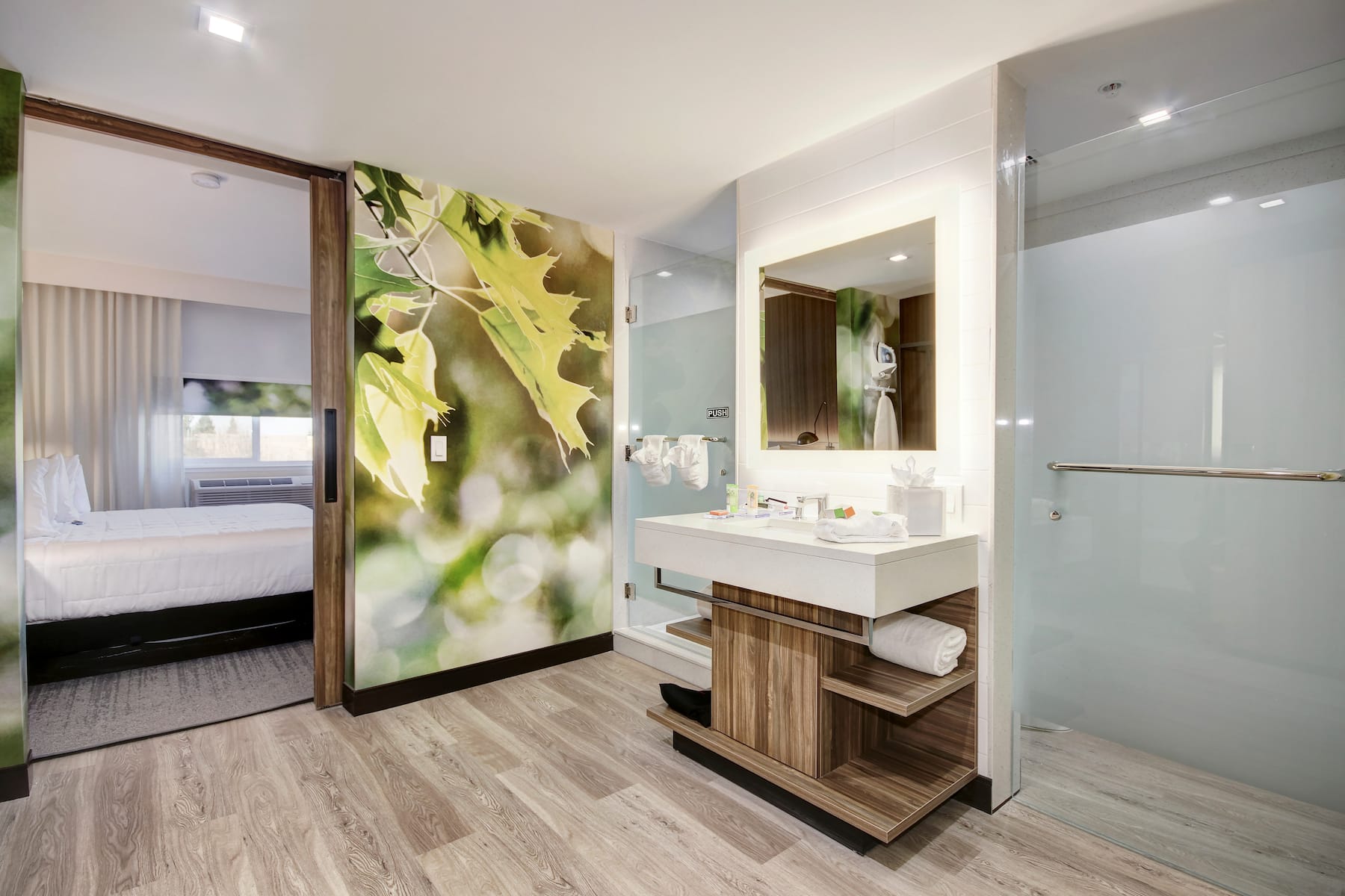 Guest room at the Wyndham Garden Sacramento Airport Natomas in Sacramento, California