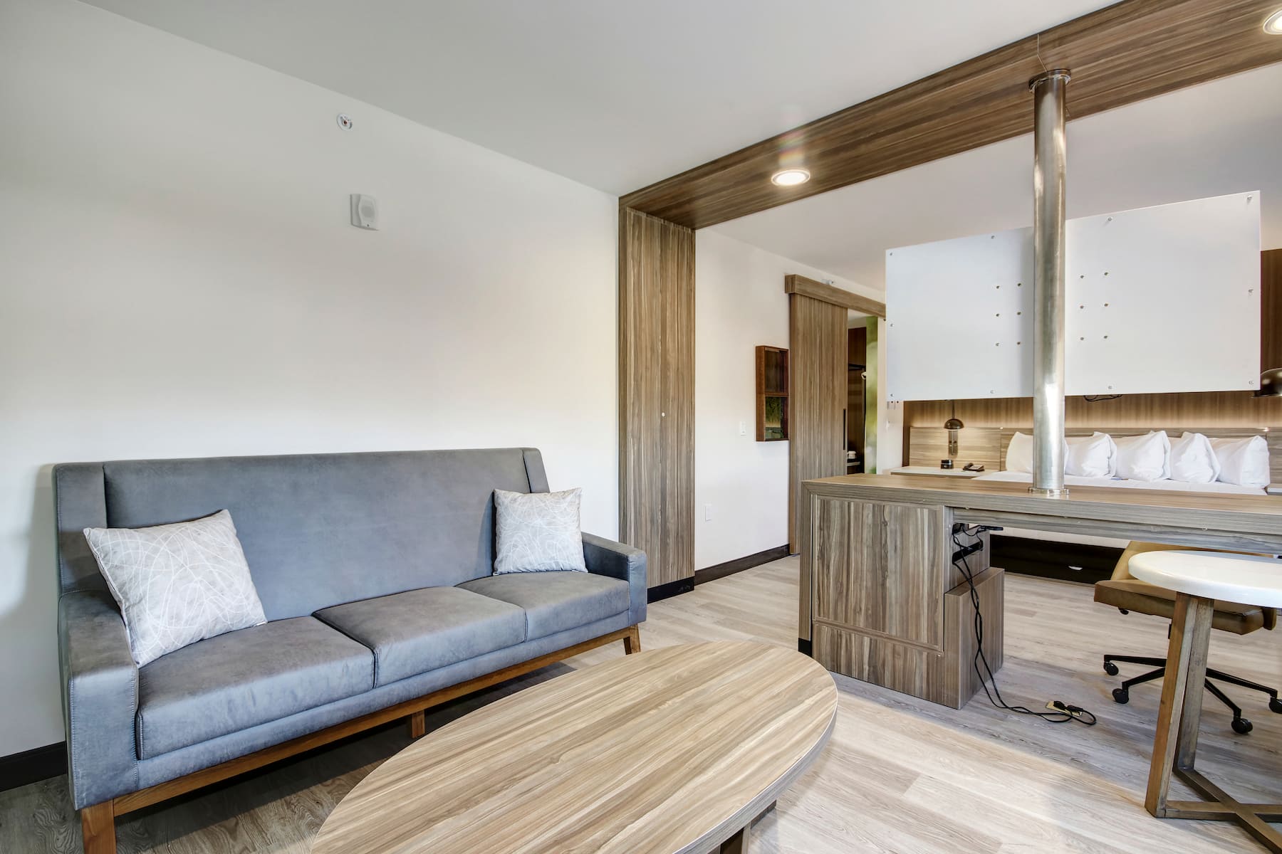 Guest room at the Wyndham Garden Sacramento Airport Natomas in Sacramento, California