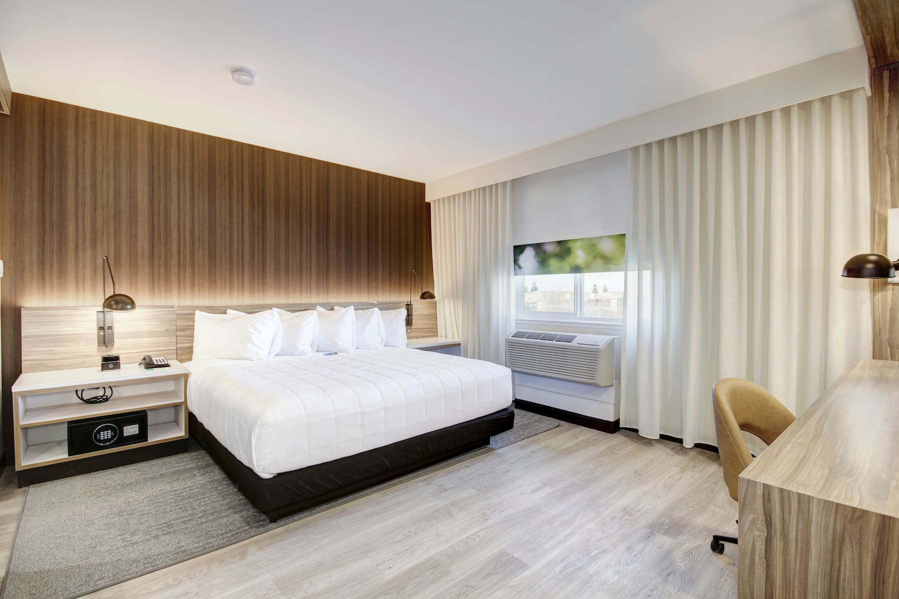 Guest room at the Wyndham Garden Sacramento Airport Natomas in Sacramento, California