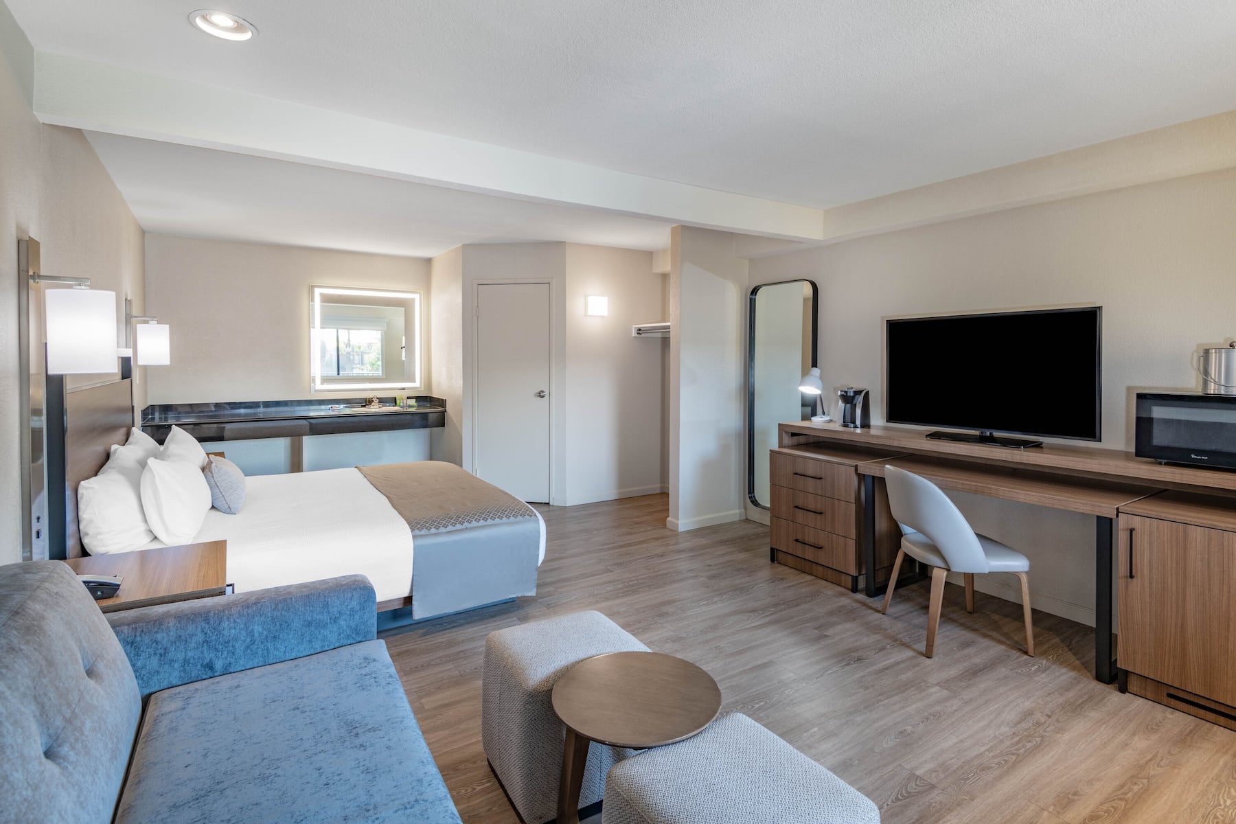 Guest room at the Wyndham Garden San Diego near SeaWorld in San Diego, California