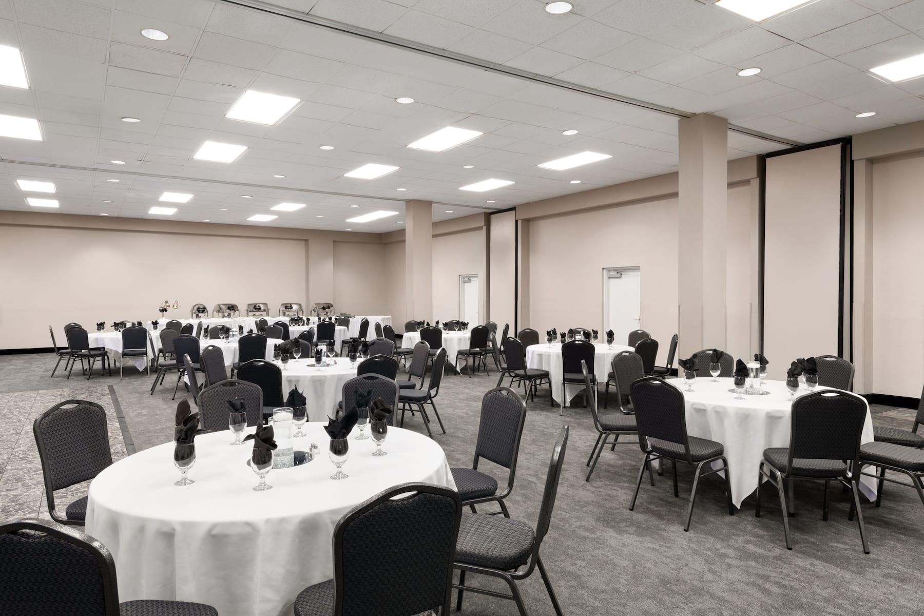 Meeting room banquet rounds at Wyndham Garden Fort Walton Beach Destin in Fort Walton Beach, Florida
