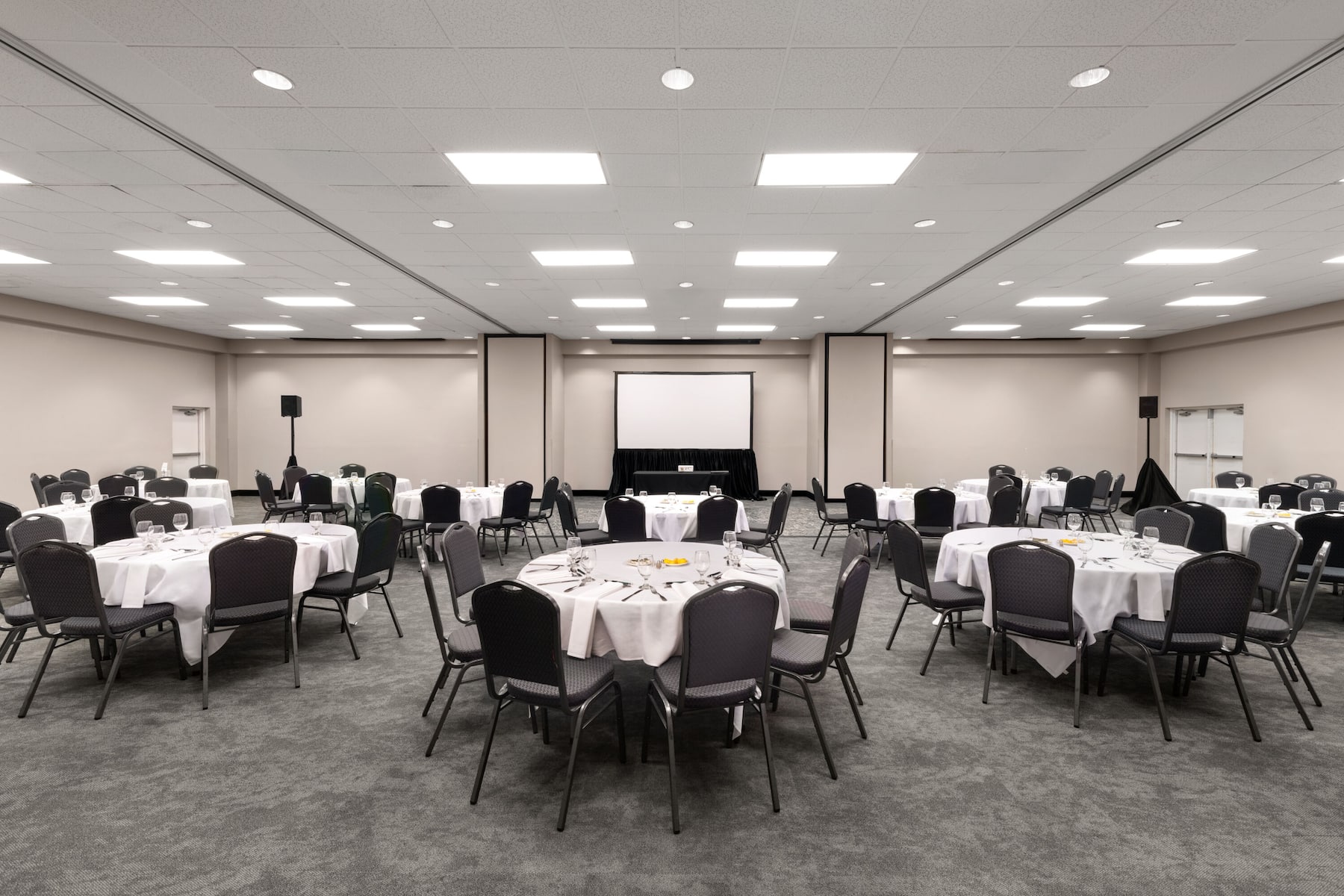 Meeting room banquet rounds at Wyndham Garden Fort Walton Beach Destin in Fort Walton Beach, Florida