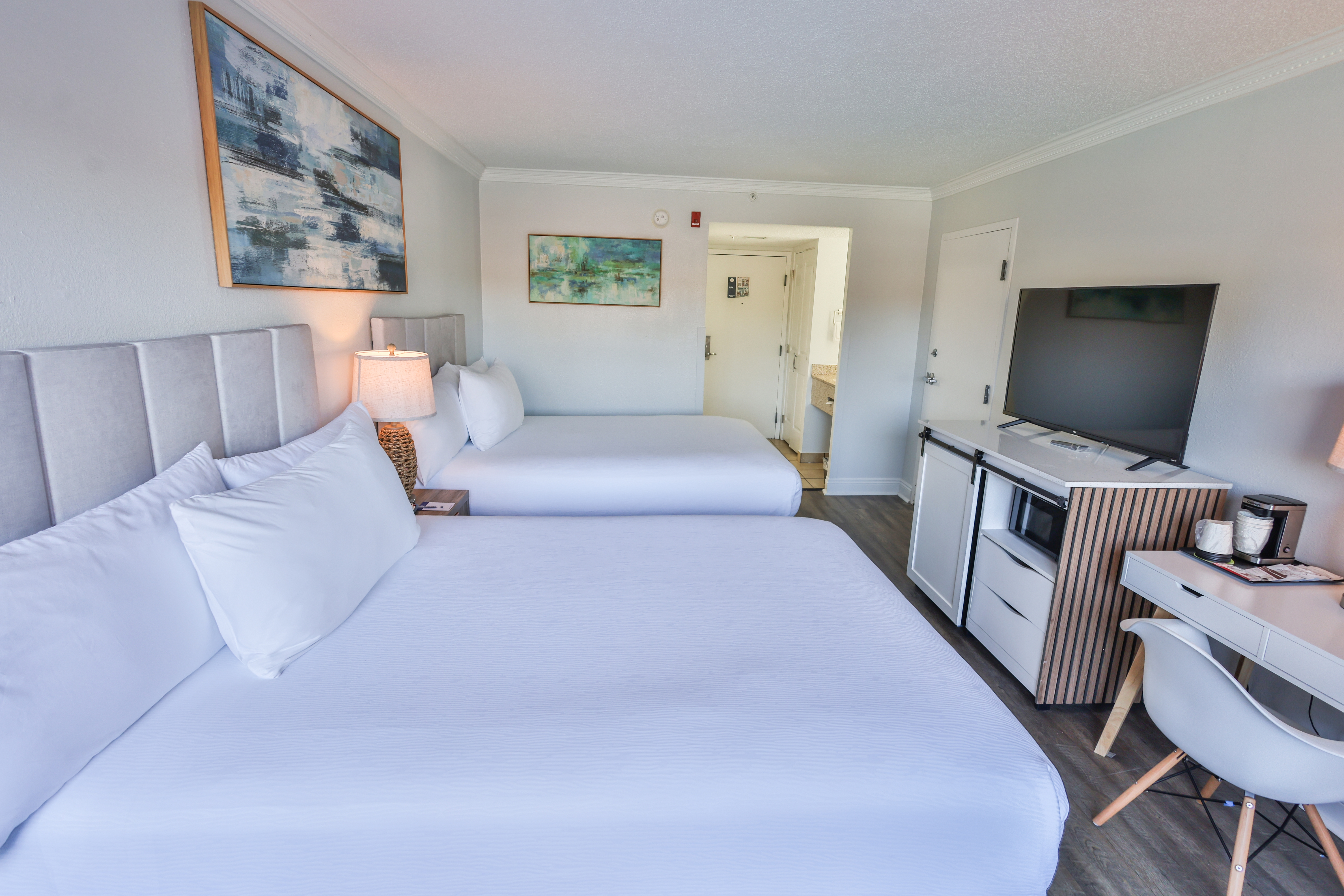 Guest room at the Wyndham Garden Fort Walton Beach Destin in Fort Walton Beach, Florida