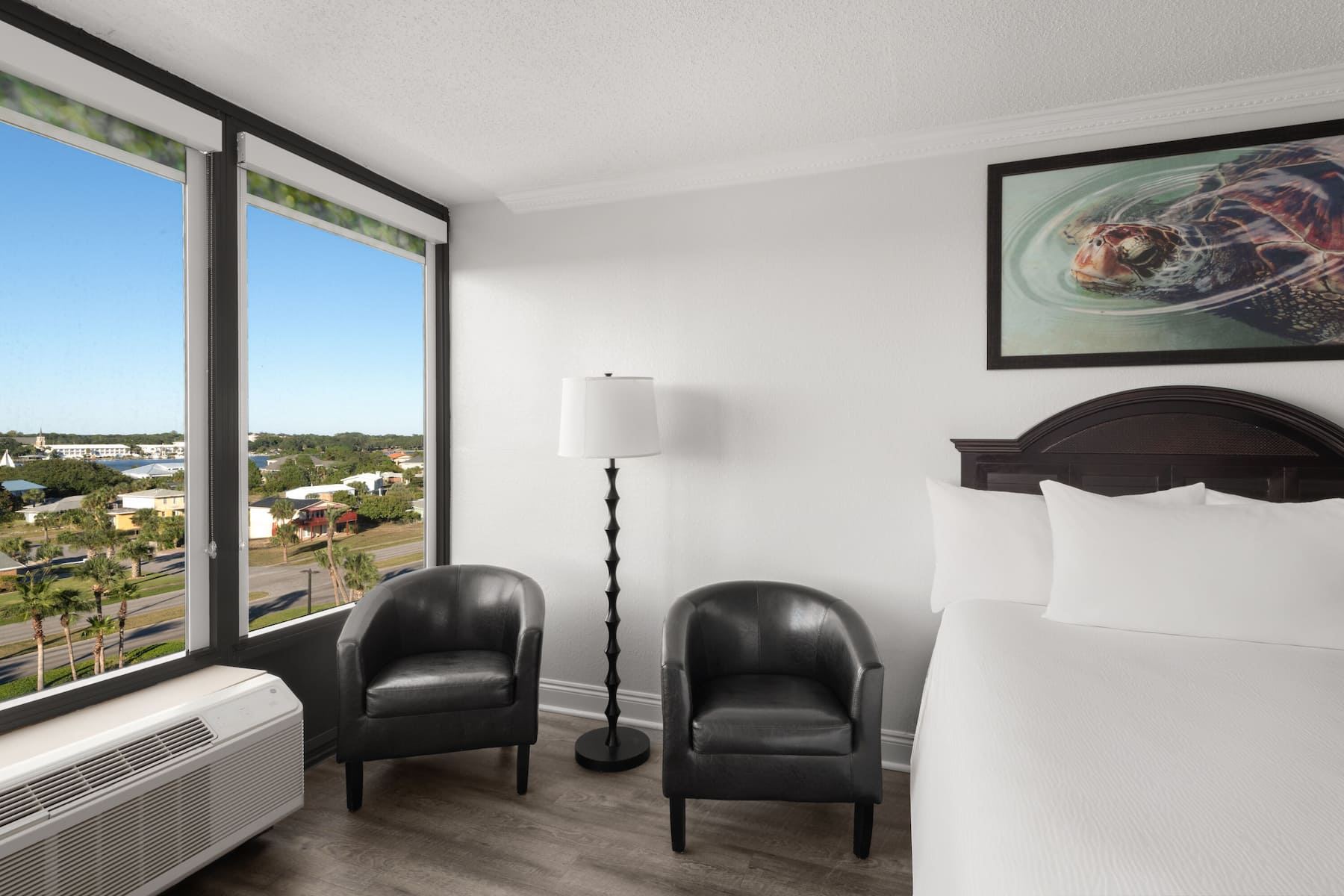 Guest room at the Wyndham Garden Fort Walton Beach Destin in Fort Walton Beach, Florida