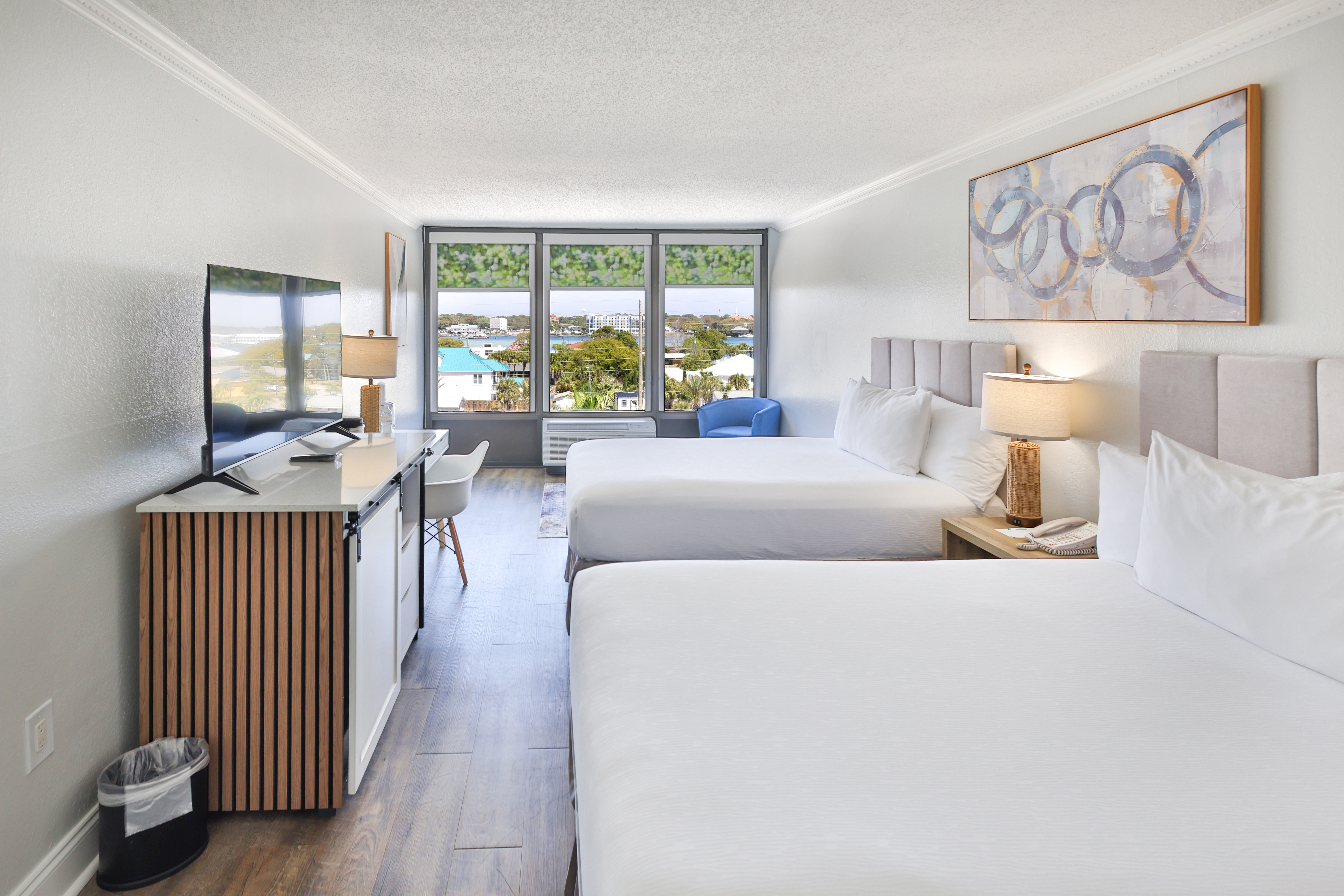 Guest room at the Wyndham Garden Fort Walton Beach Destin in Fort Walton Beach, Florida