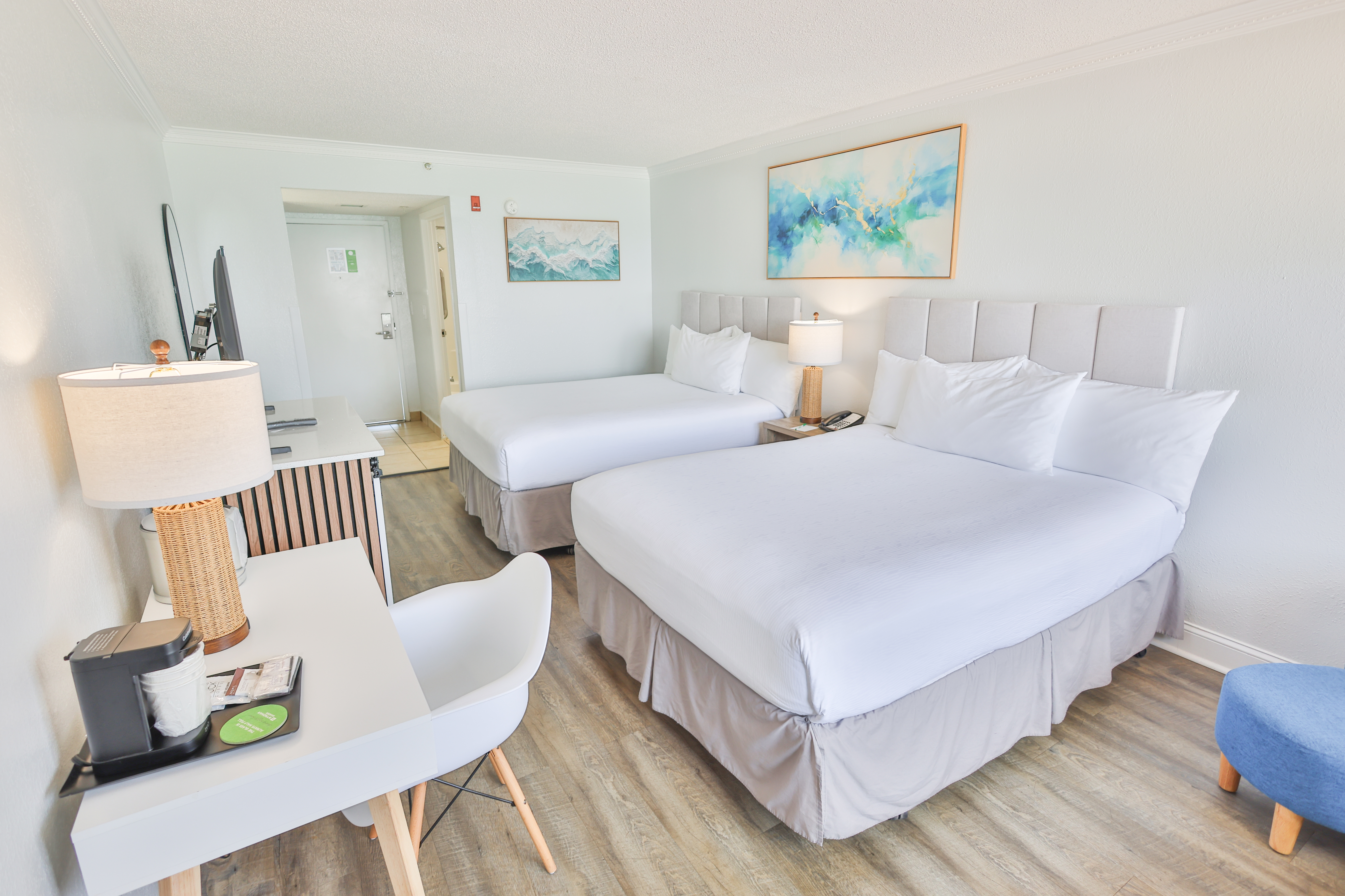 Guest room at the Wyndham Garden Fort Walton Beach Destin in Fort Walton Beach, Florida