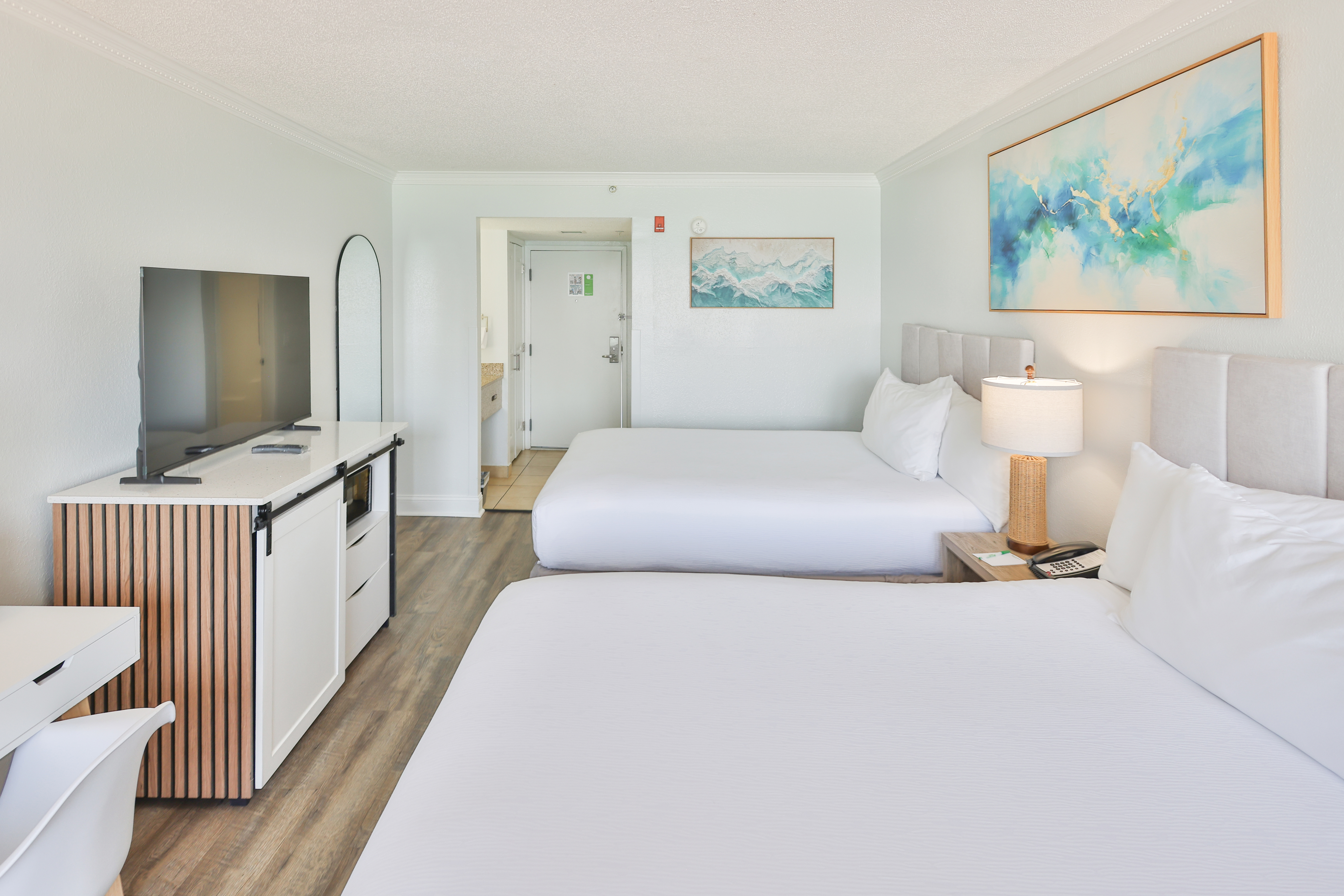 Guest room at the Wyndham Garden Fort Walton Beach Destin in Fort Walton Beach, Florida