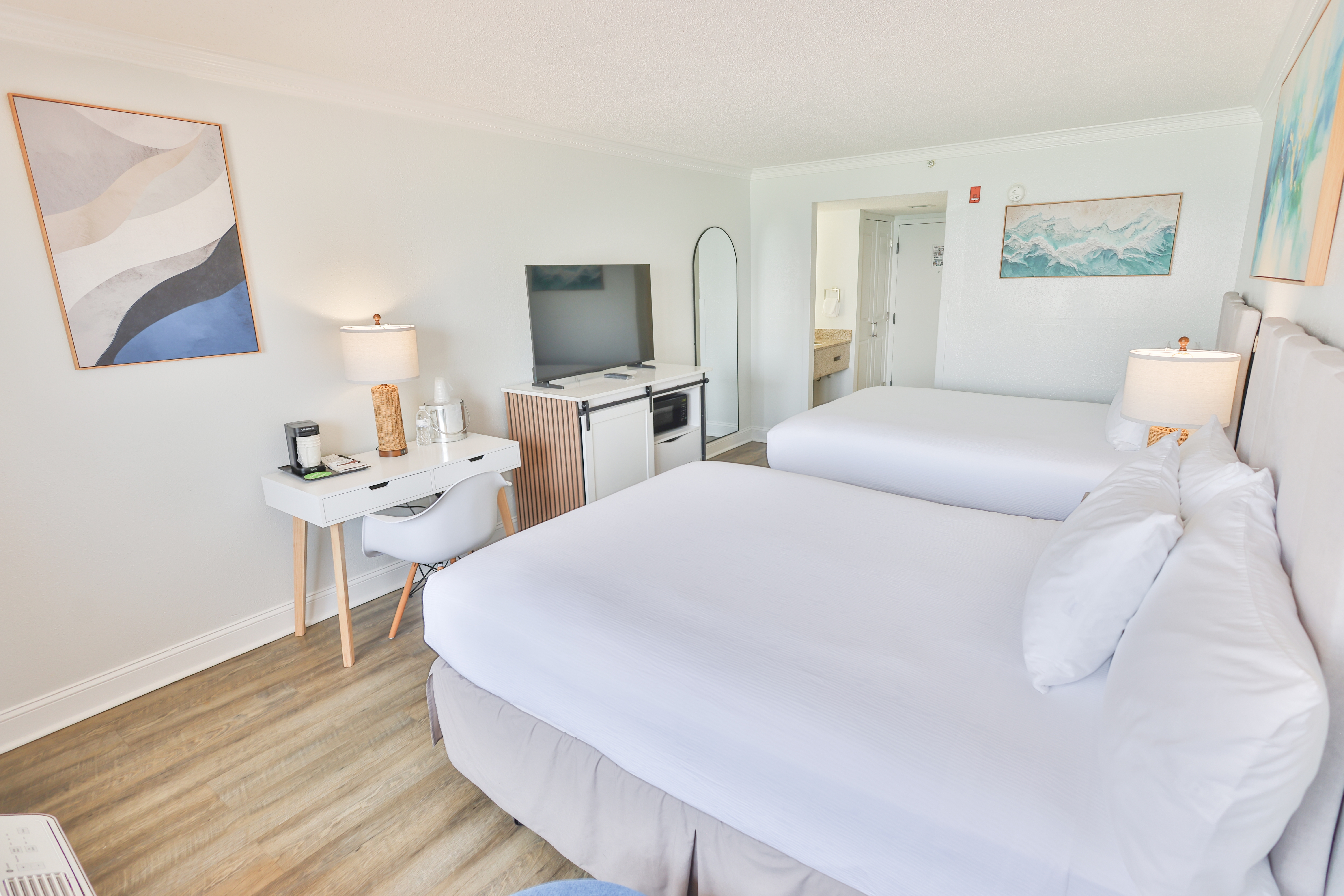 Guest room at the Wyndham Garden Fort Walton Beach Destin in Fort Walton Beach, Florida