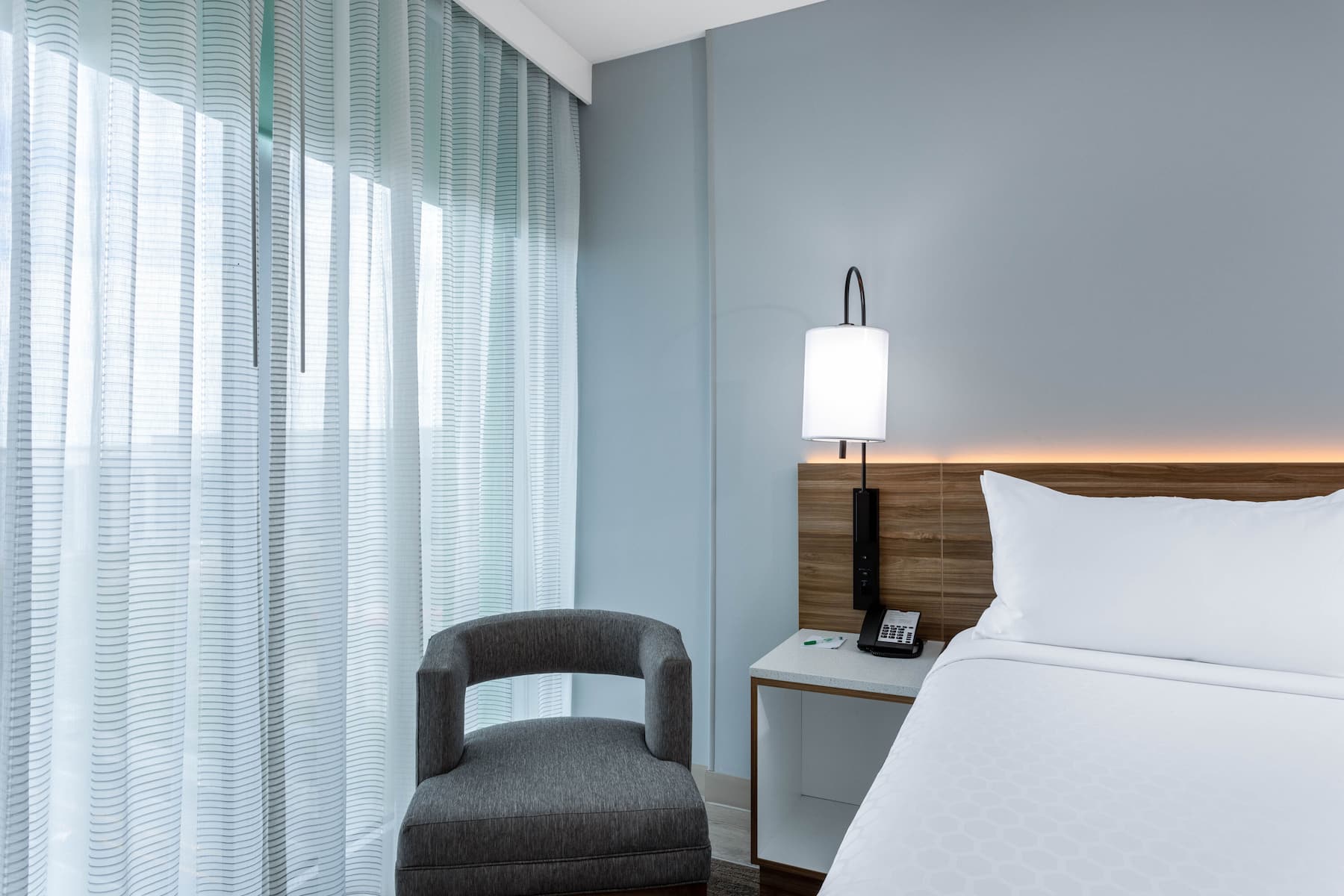 Guest room at the Wyndham Garden Miami International Airport in Miami Springs, Florida